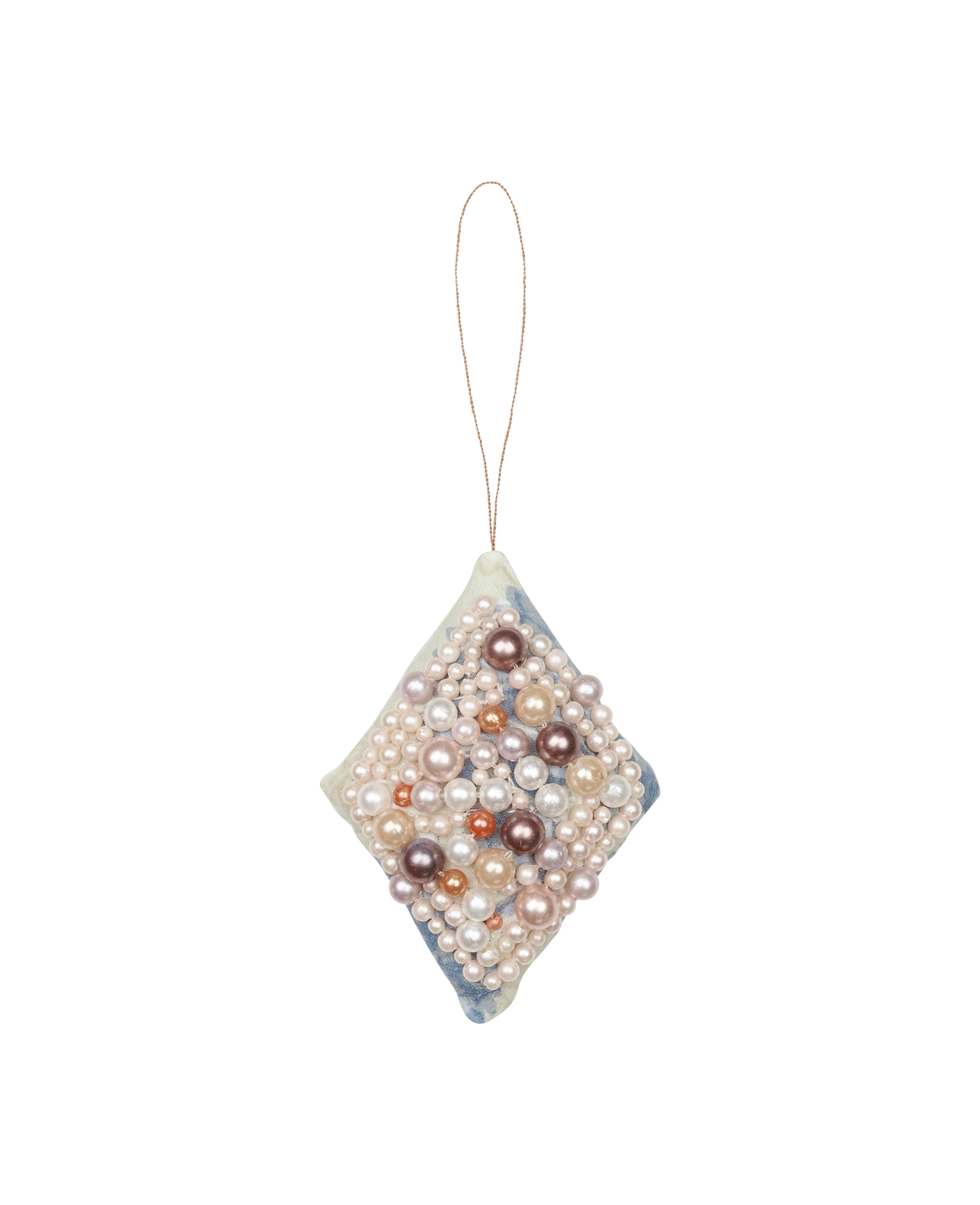 Rhomb SILK Ornament - Greenish