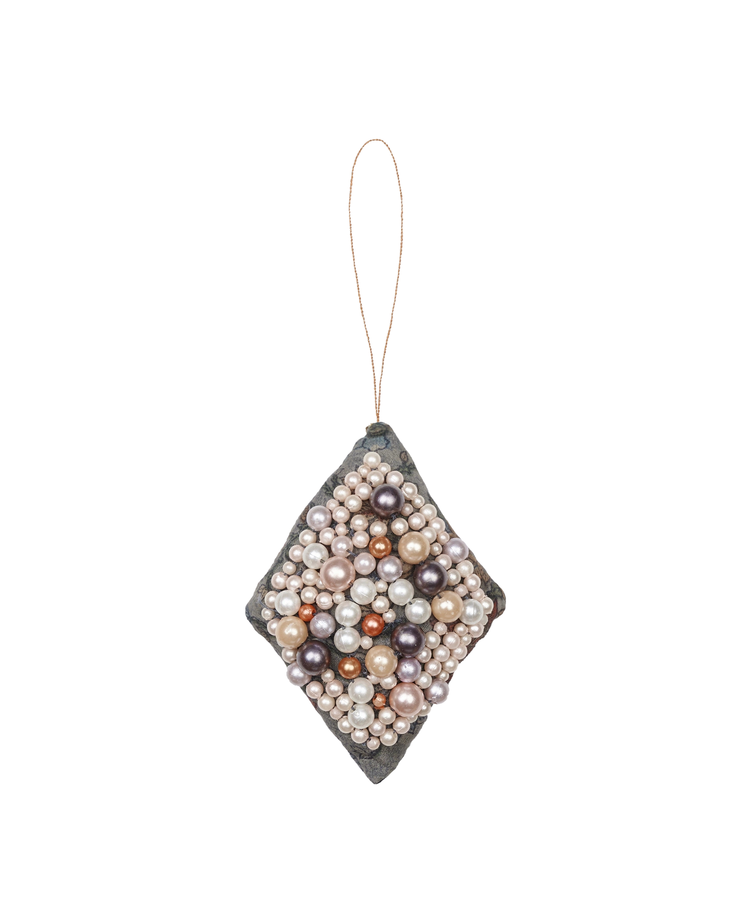 Rhomb SILK Ornament - Dark Grey