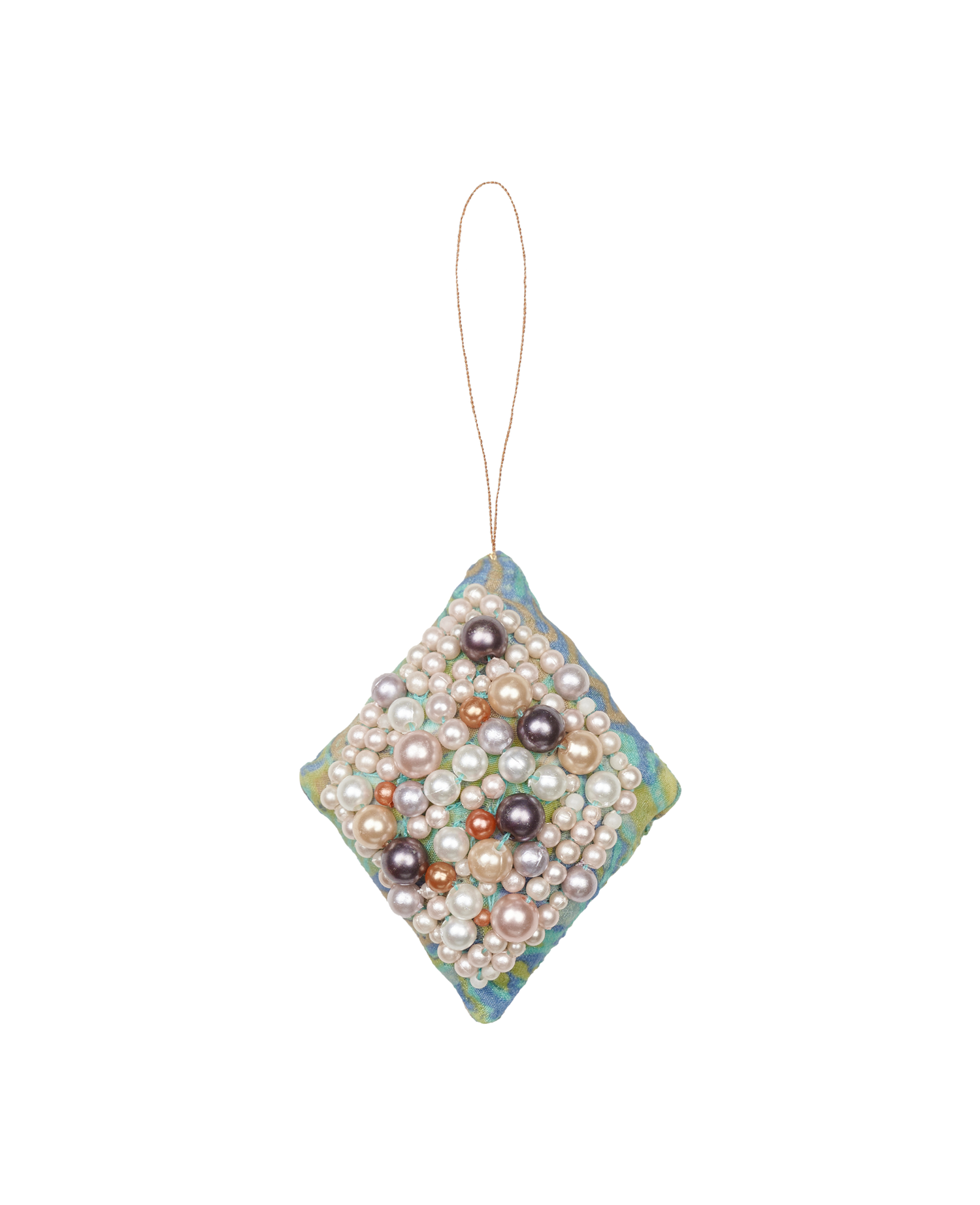 Rhomb SILK Ornament - Sea Green