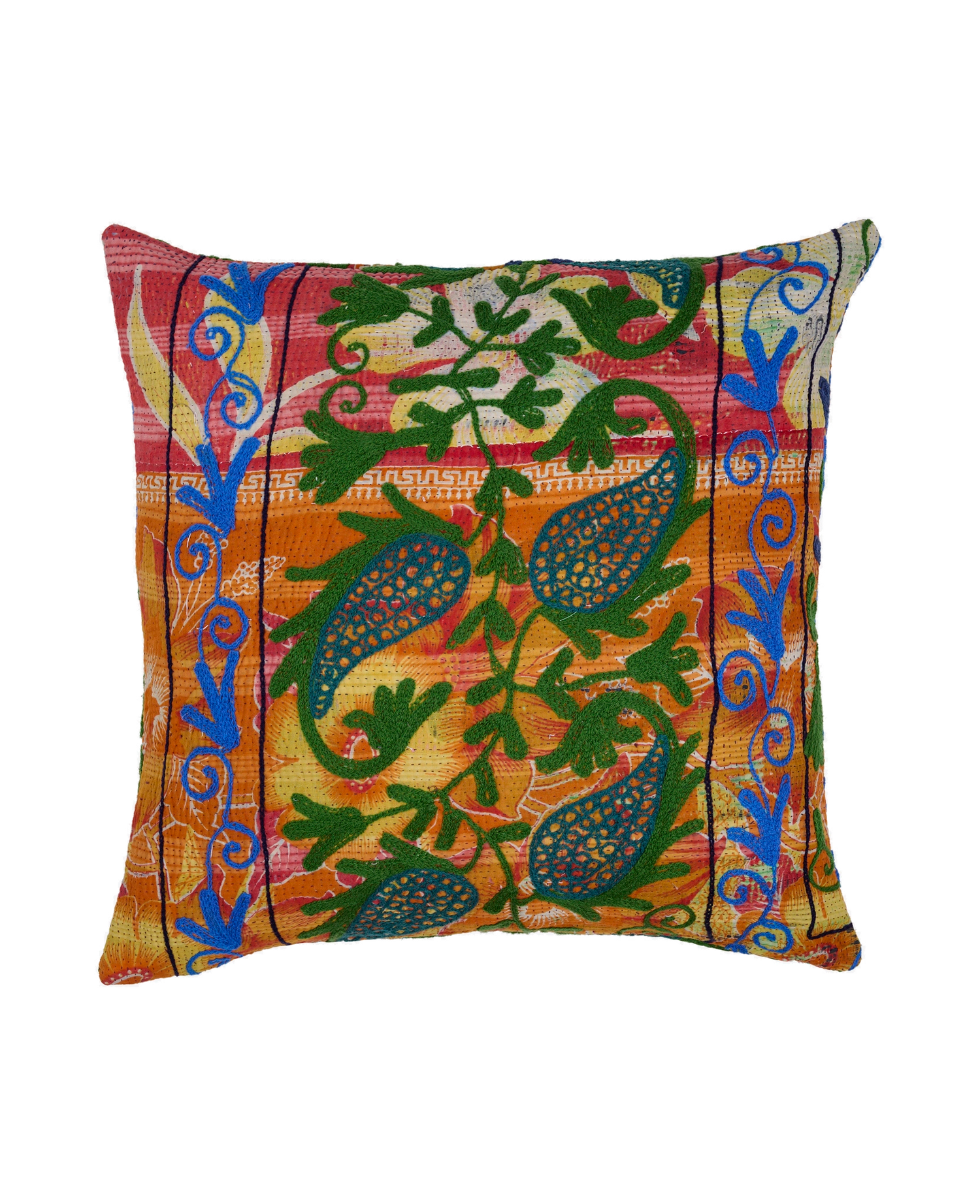 Karma Suzani Pillow Case (50 x 50) - No. 14