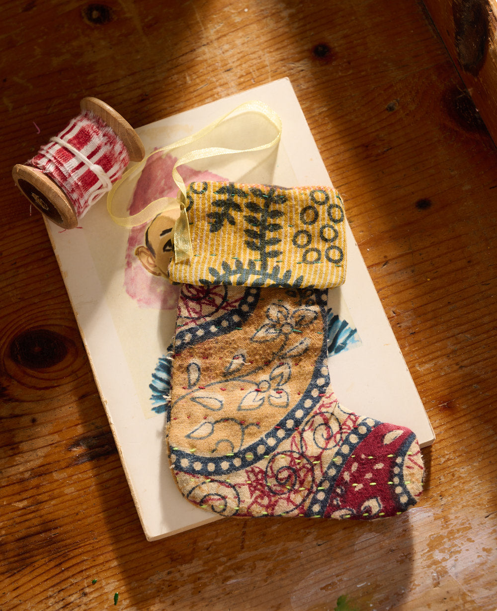 Christmas Sock Ornament - No. 28