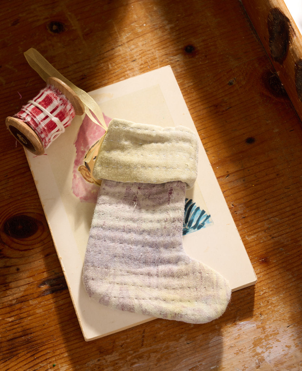Christmas Sock Ornament - No. 34