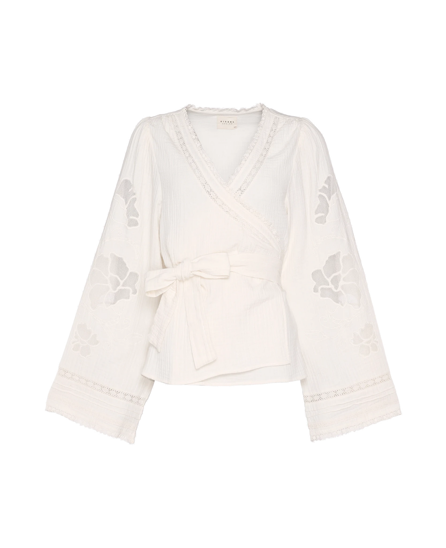 Winfrey Wrap Top - White