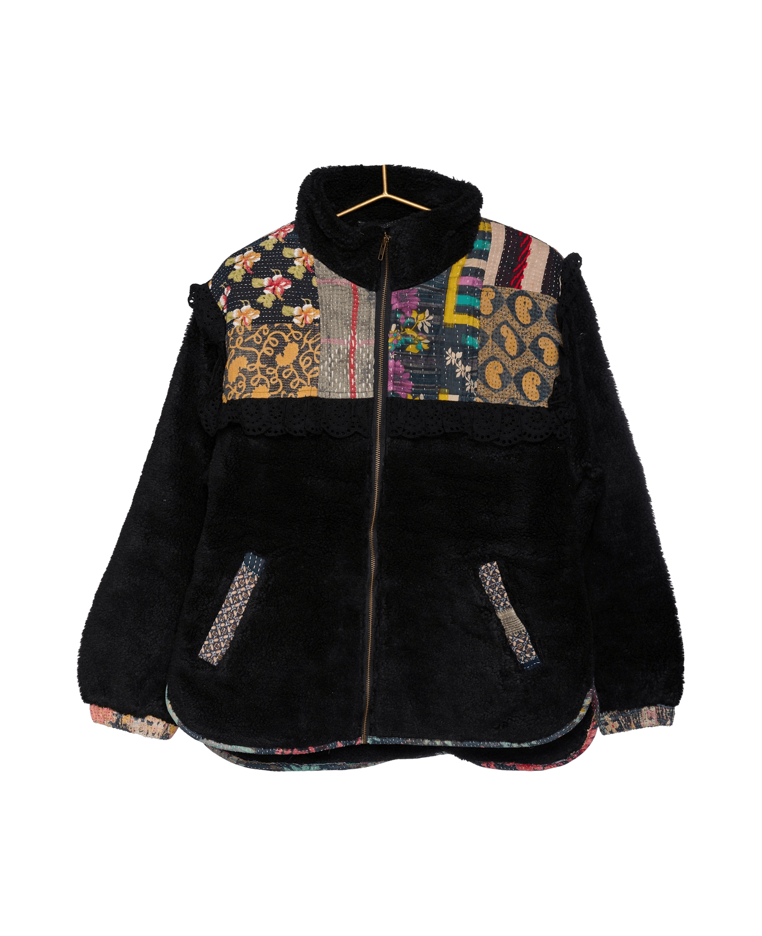 Vilma Jacket - Black Kantha No. 10