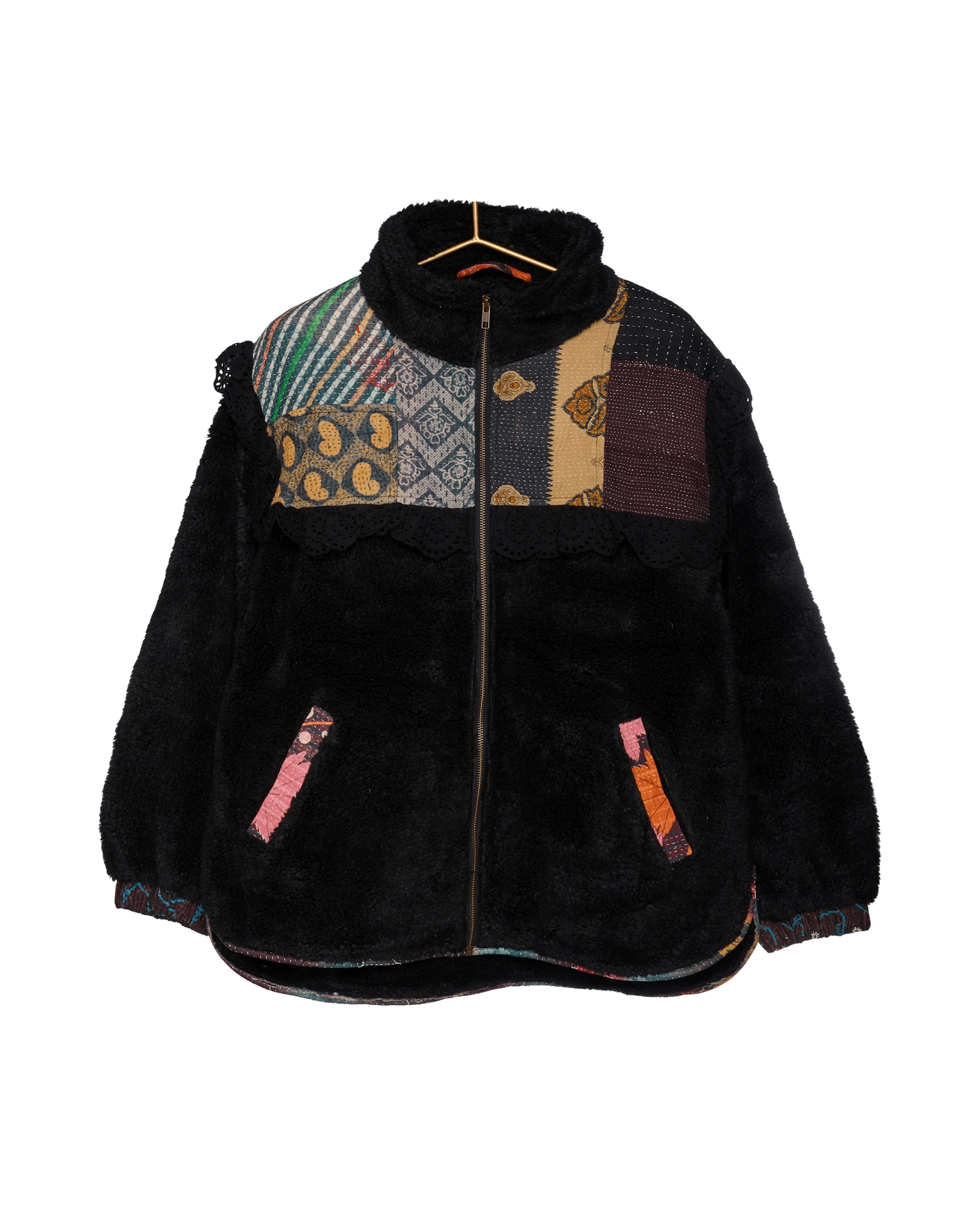 Vilma Jacket - Black Kantha No. 14