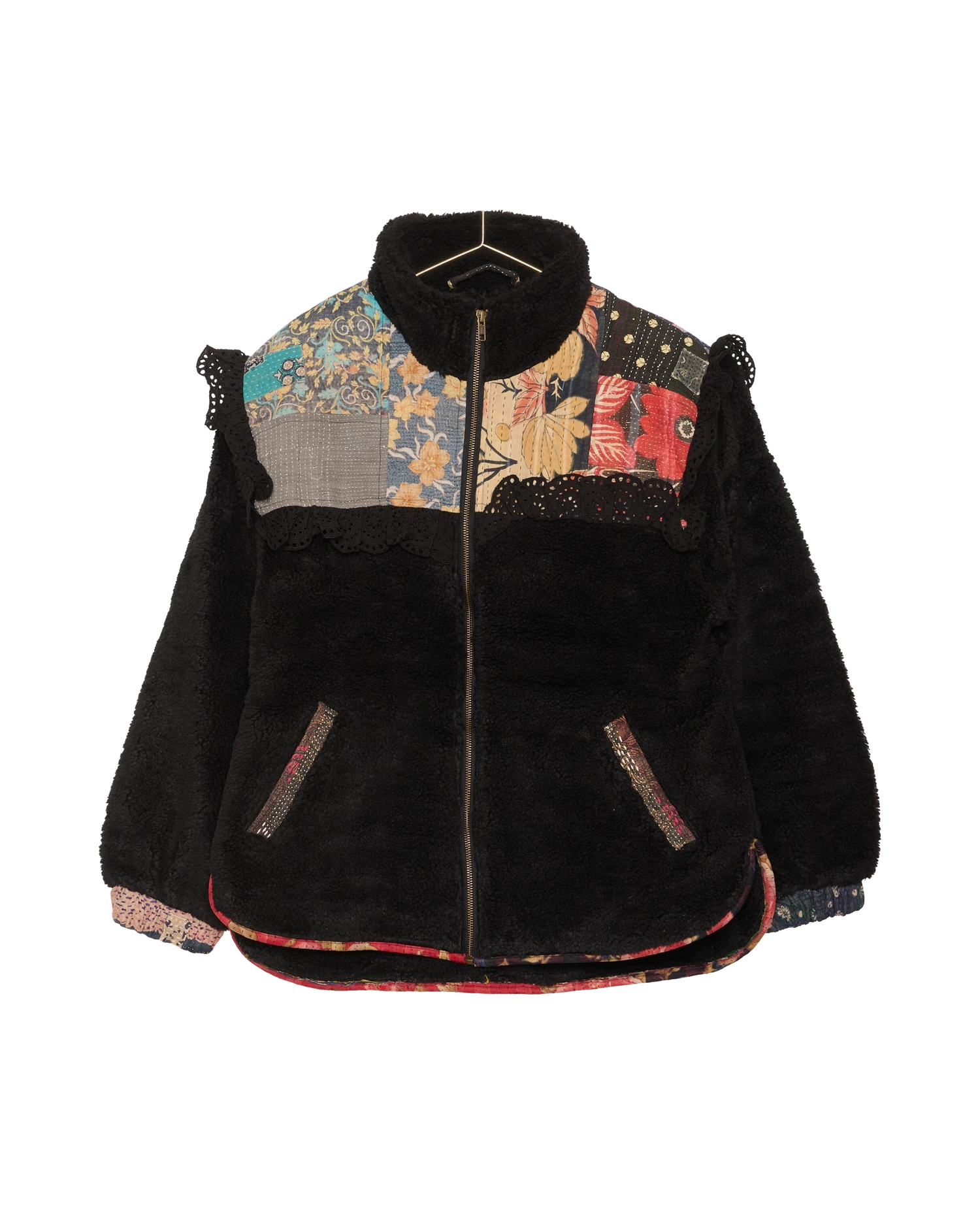 Vilma Jacket - Black Kantha No. 145
