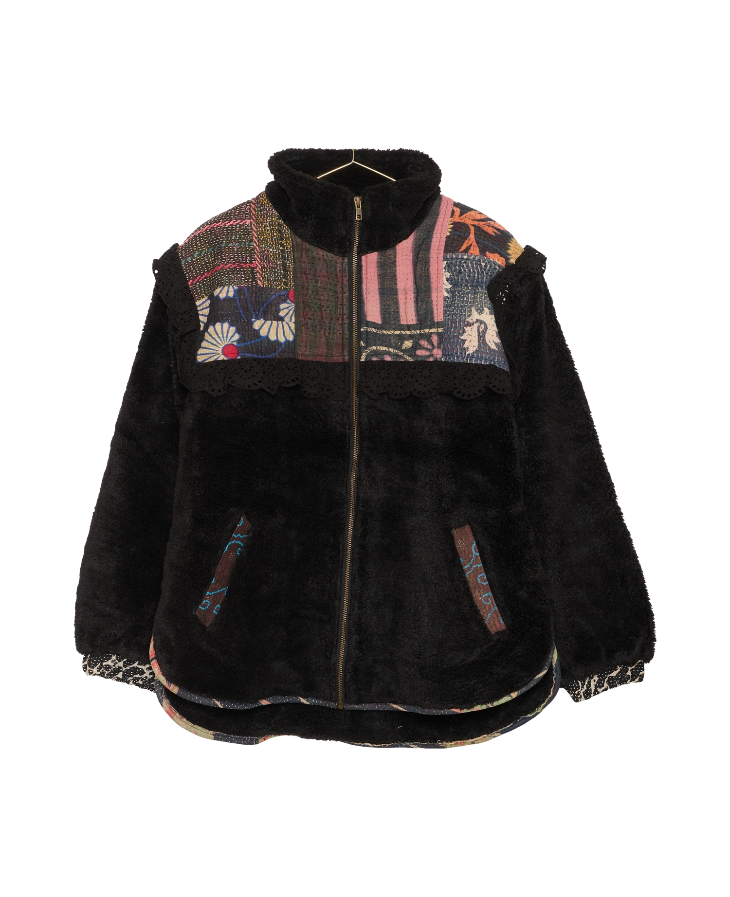 Vilma Jacket - Black Kantha No. 150