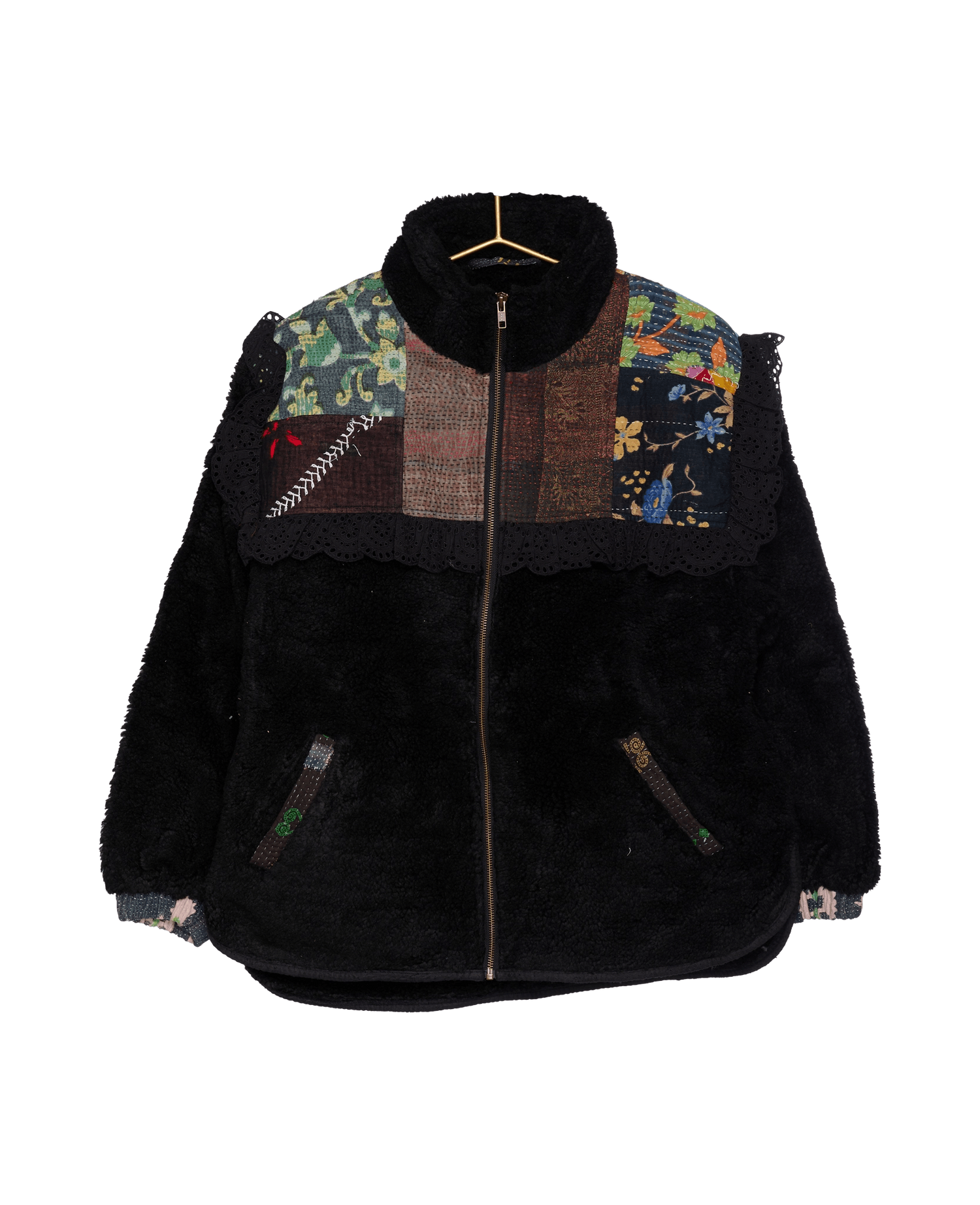 Vilma Jacket - Black Kantha No. 17