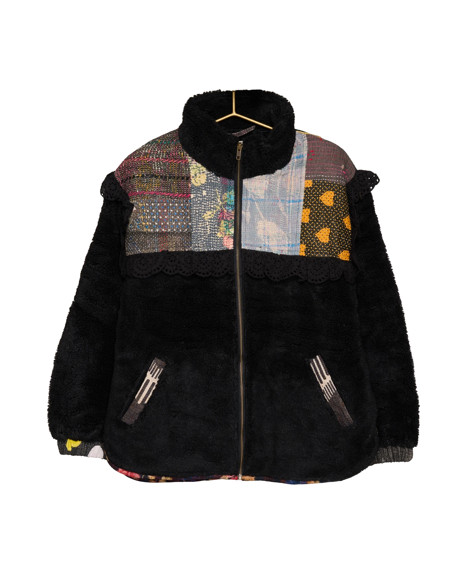 Vilma Jacket - Black Kantha No. 18