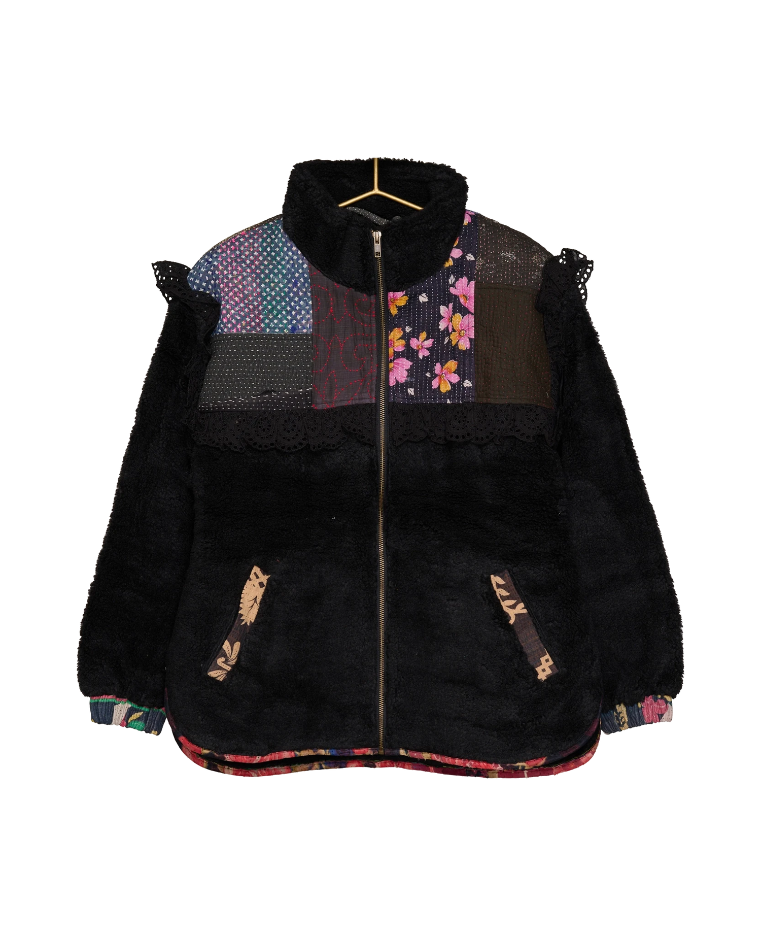 Vilma Jacket - Black Kantha No. 19