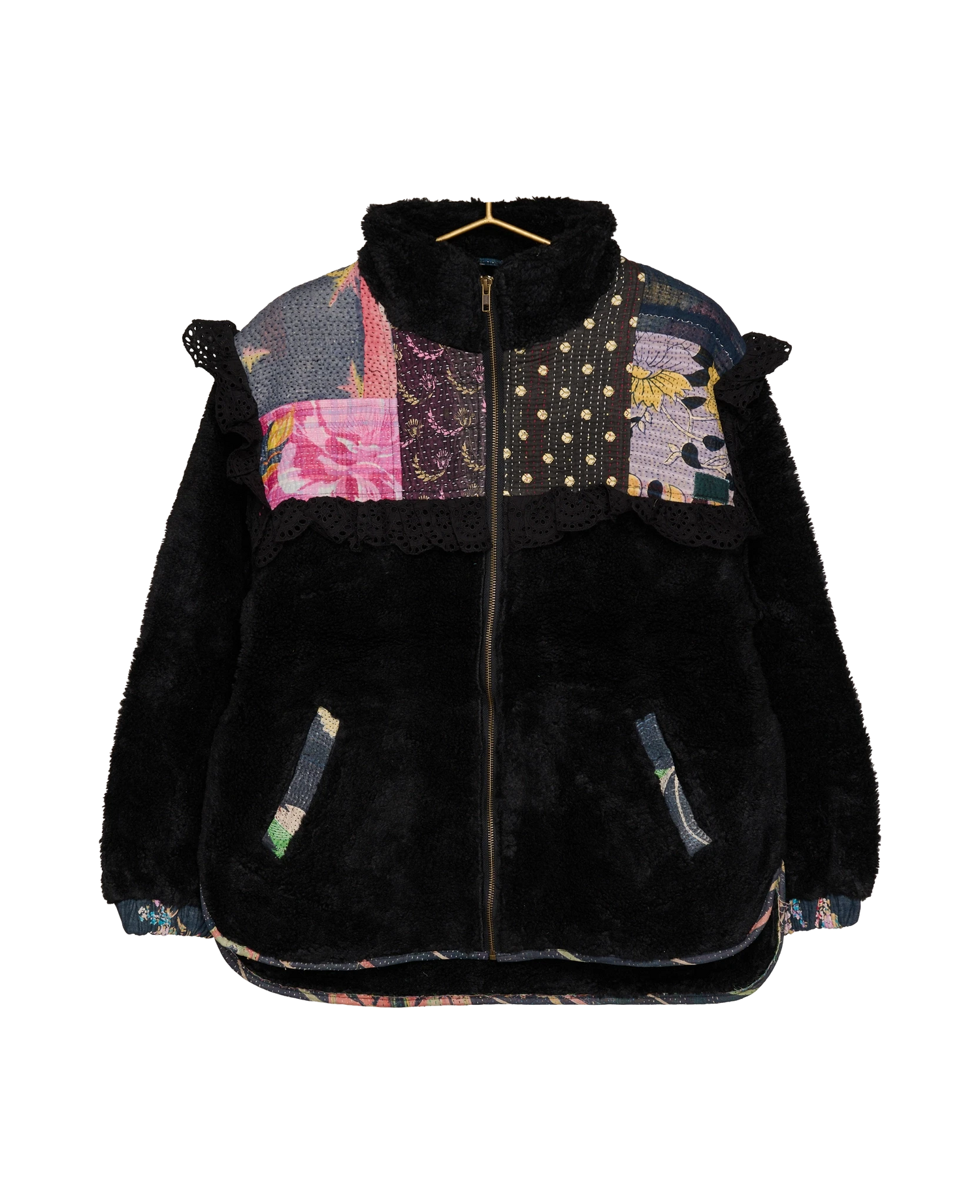 Vilma Jacket - Black Kantha No. 23