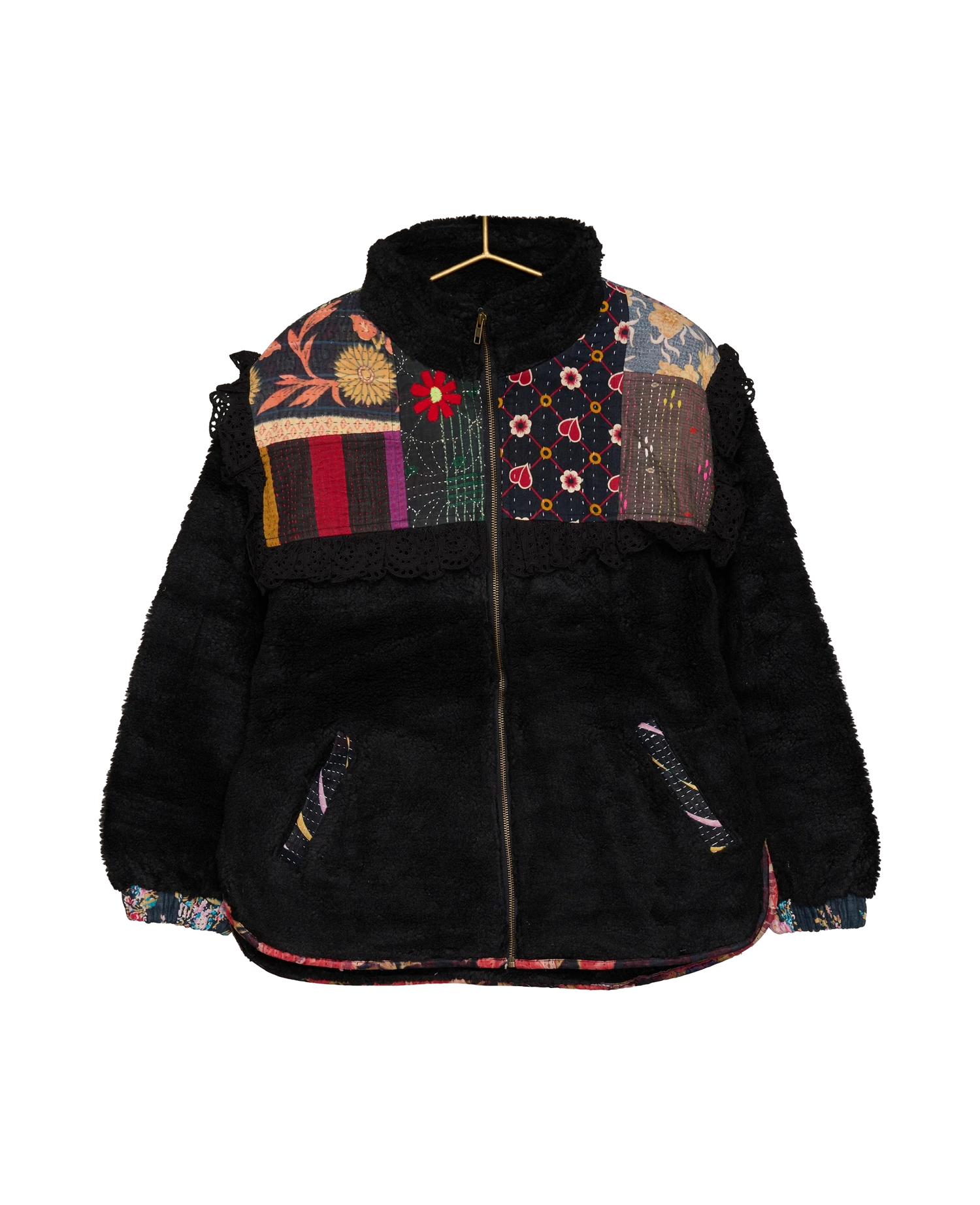 Vilma Jacket - Black Kantha No. 24