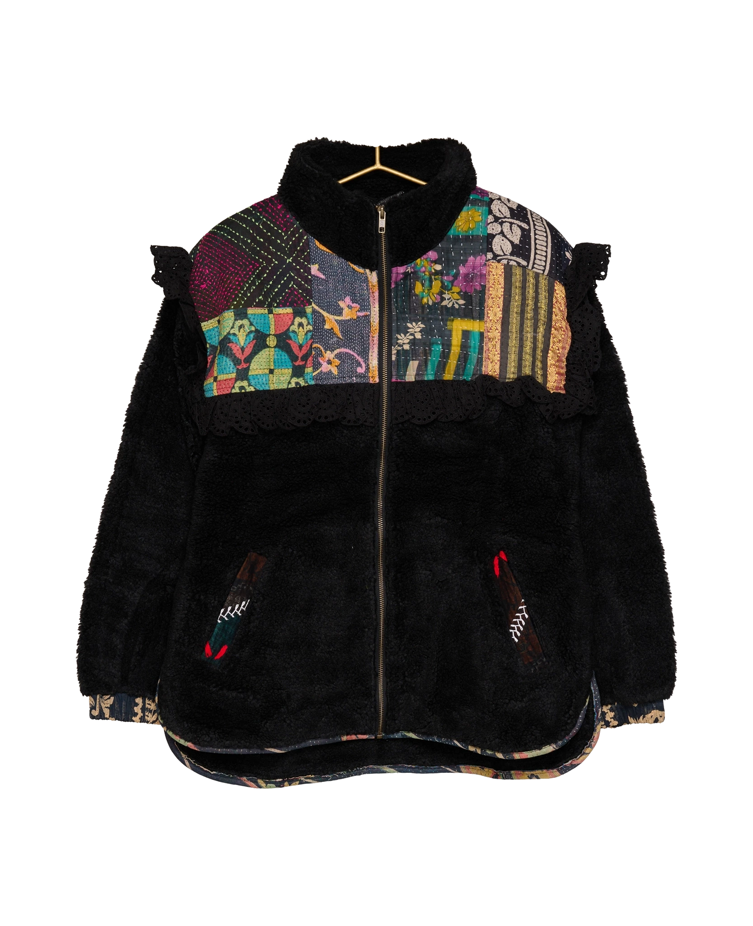 Vilma Jacket - Black Kantha No. 25