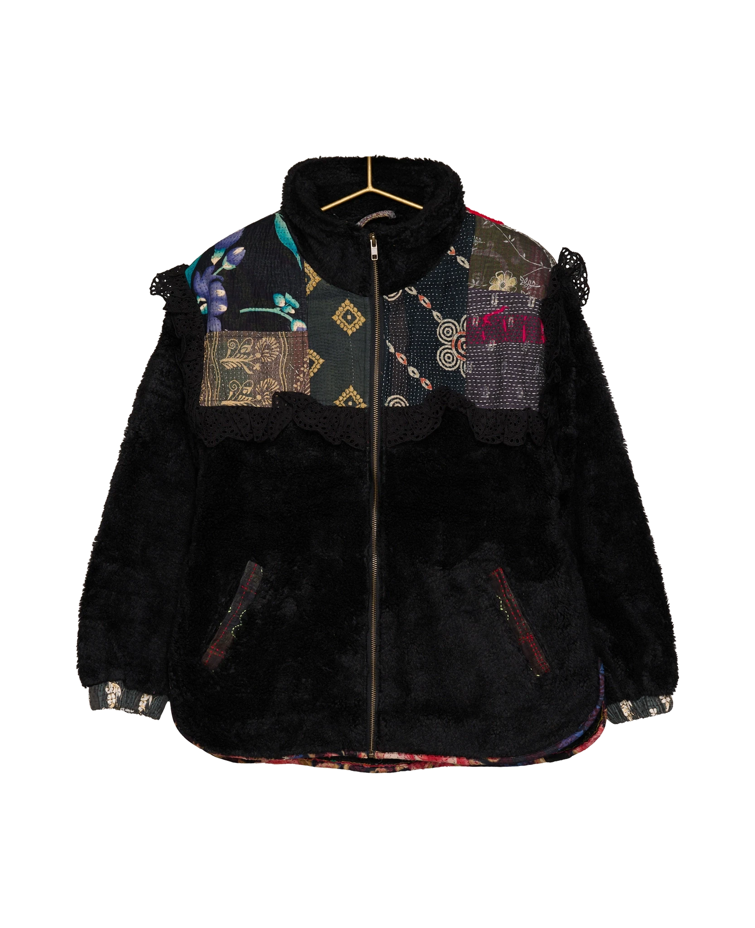 Vilma Jacket - Black Kantha No. 27