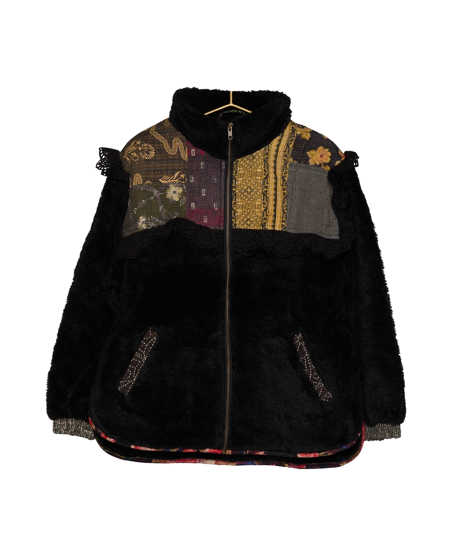 Vilma Jacket - Black Kantha No. 32