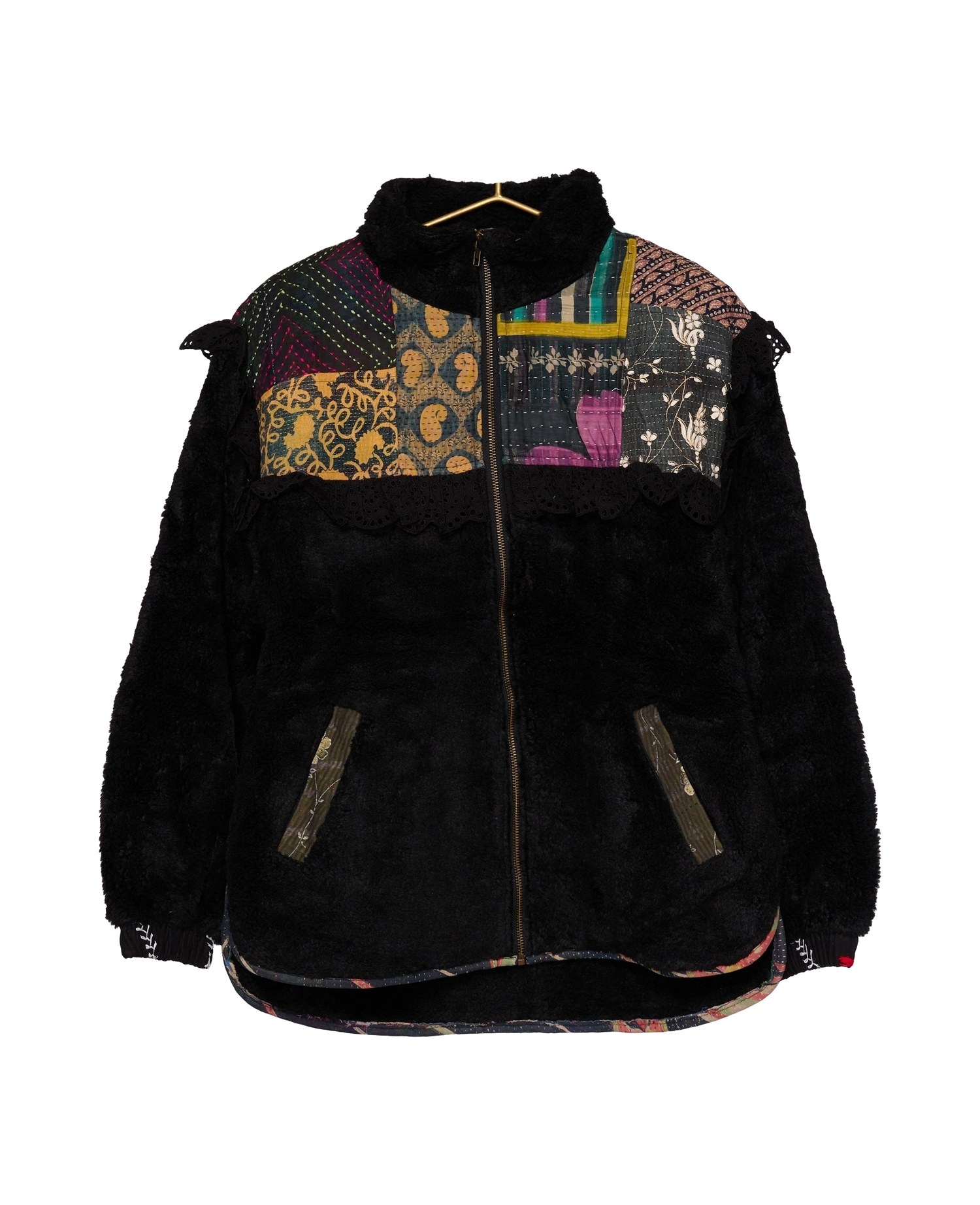 Vilma Jacket - Black Kantha No. 37