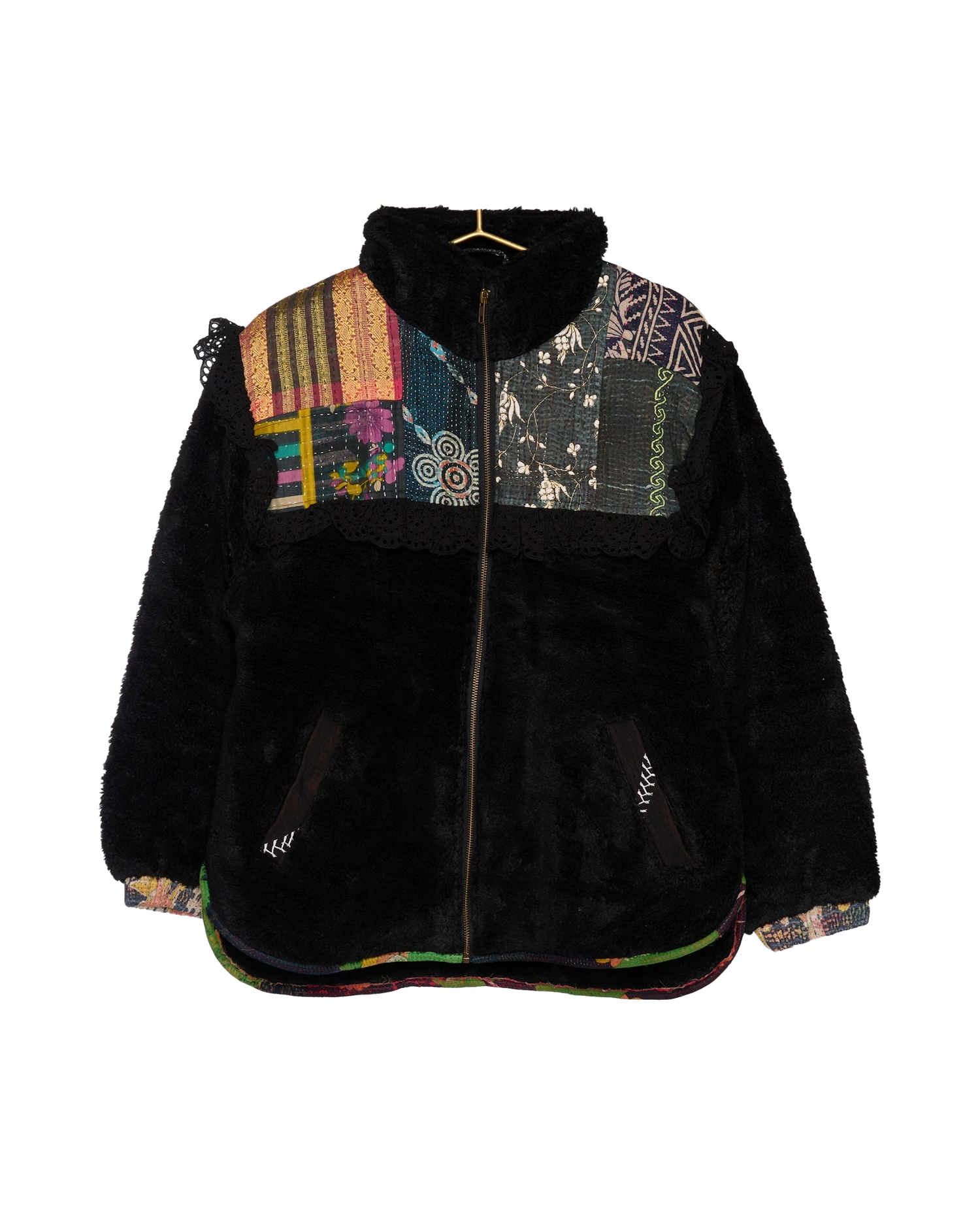 Vilma Jacket - Black Kantha No. 48