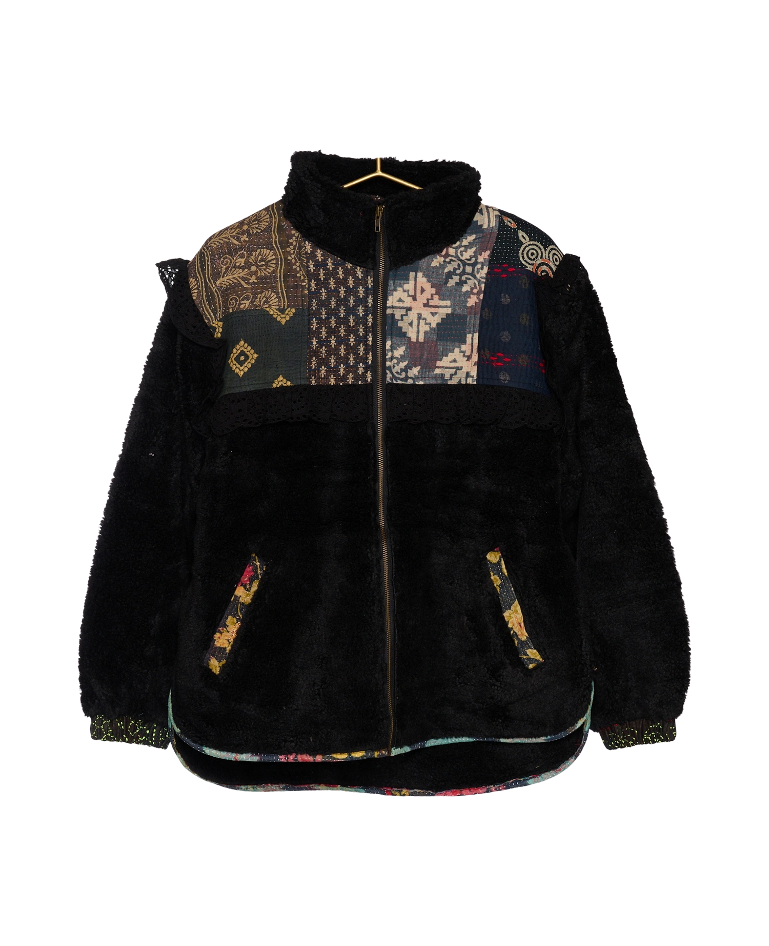 Vilma Jacket - Black Kantha No. 49