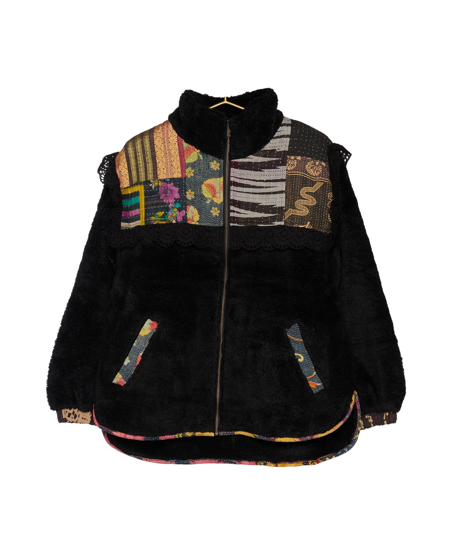 Vilma Jacket - Black Kantha No. 50