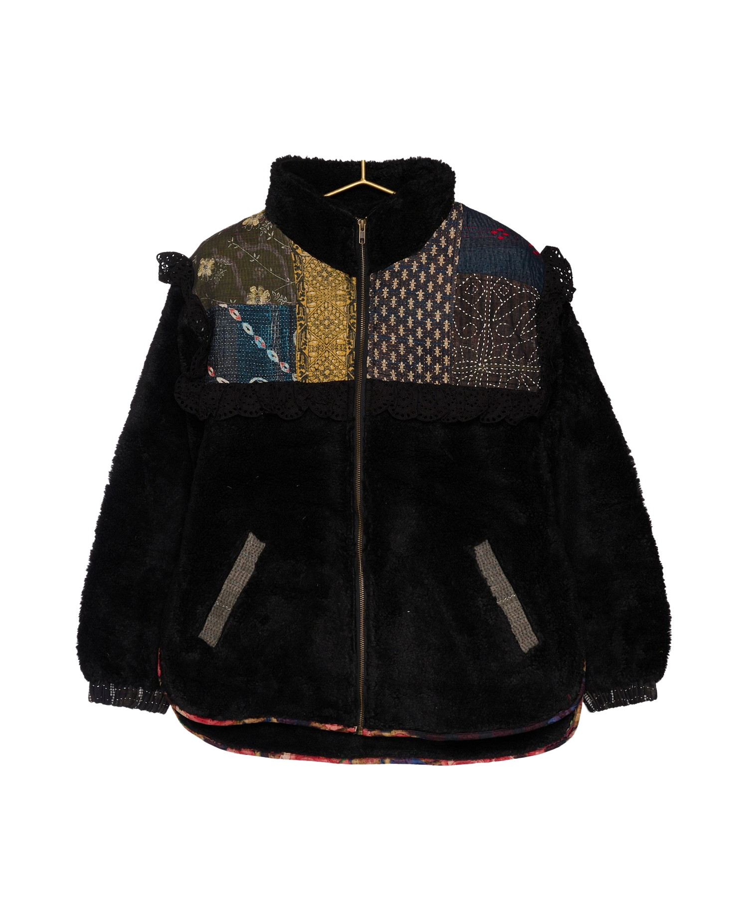 Vilma Jacket - Black Kantha No. 55