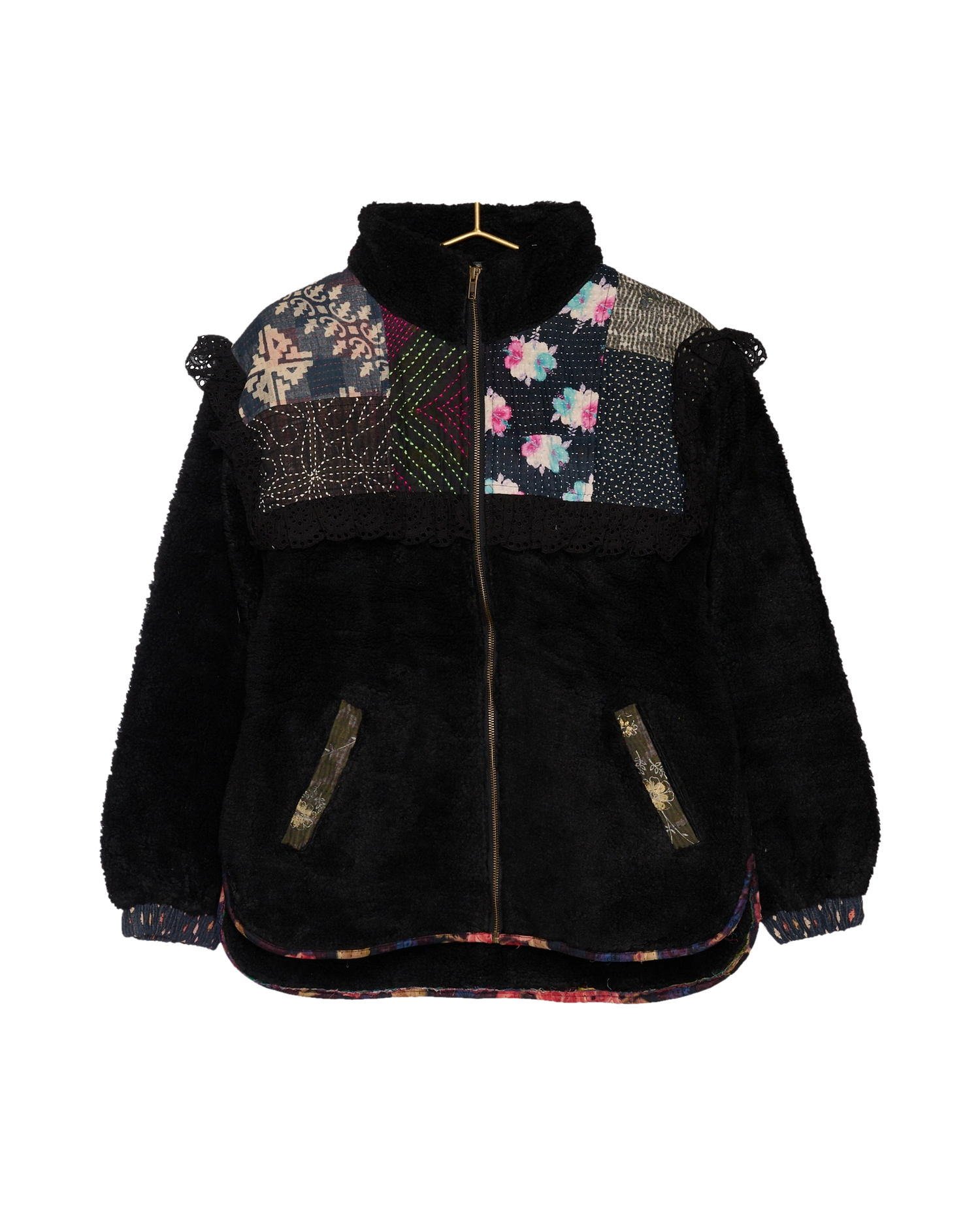 Vilma Jacket - Black Kantha No. 57