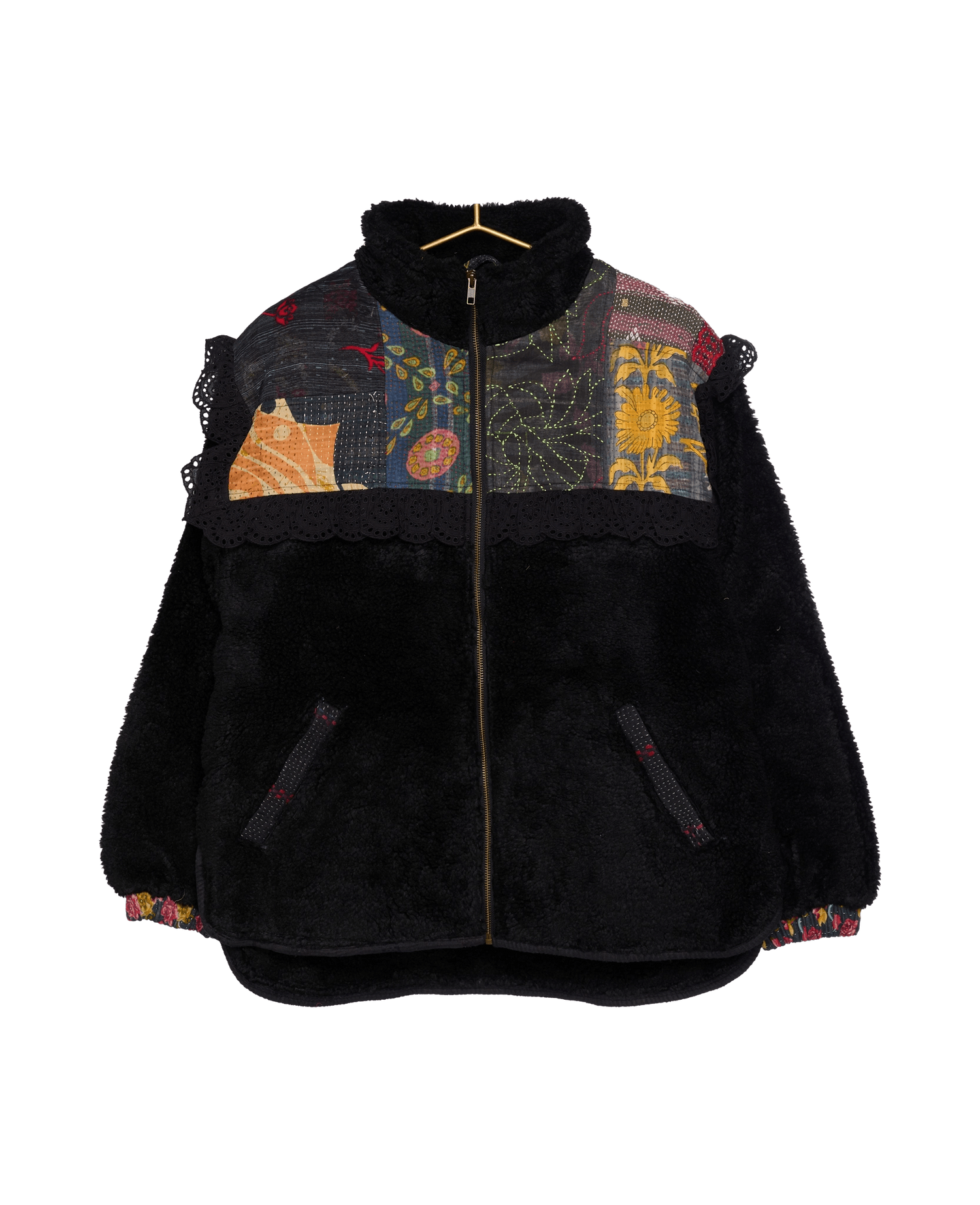 Vilma Jacket - Black Kantha No. 6