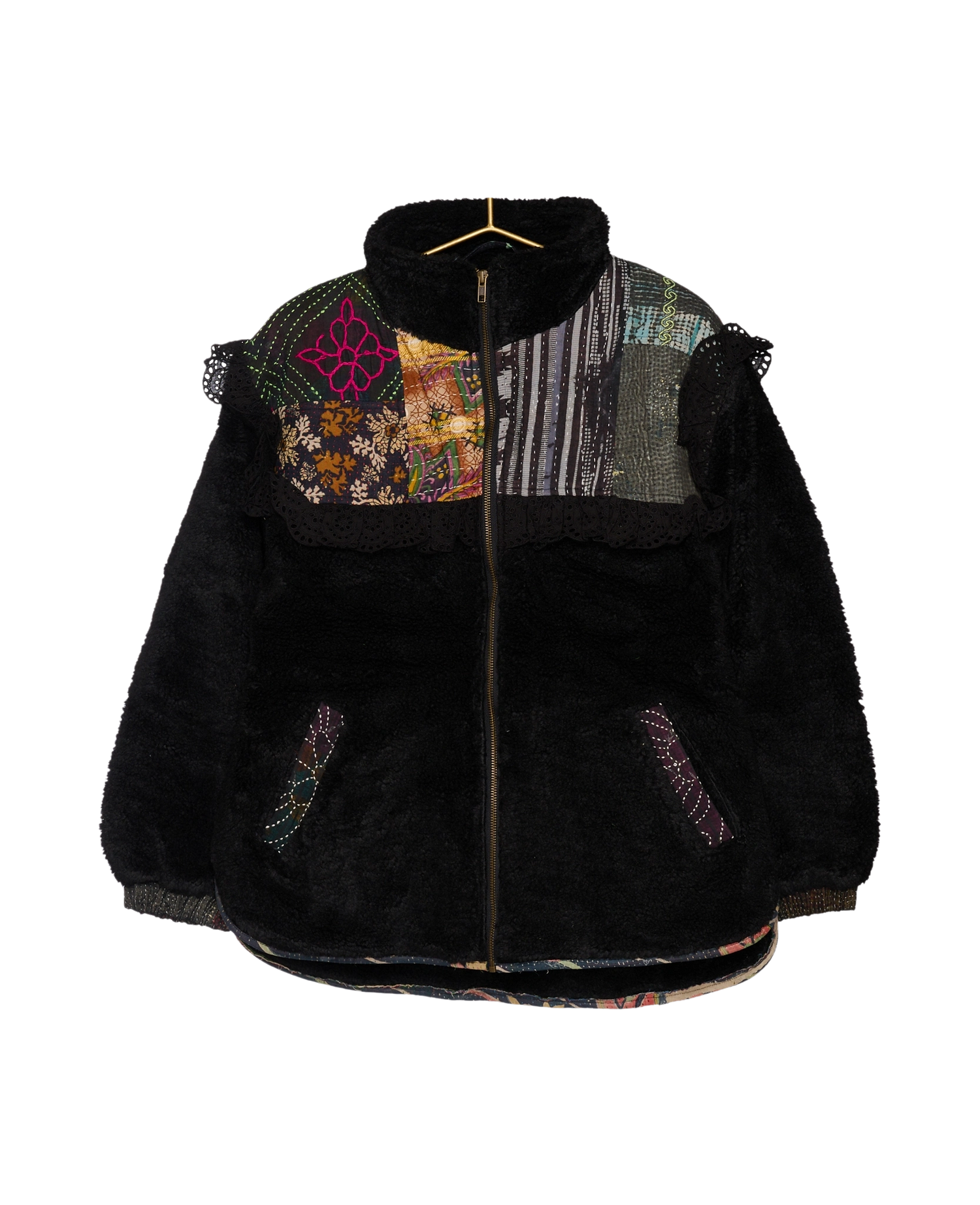 Vilma Jacket - Black Kantha No. 64