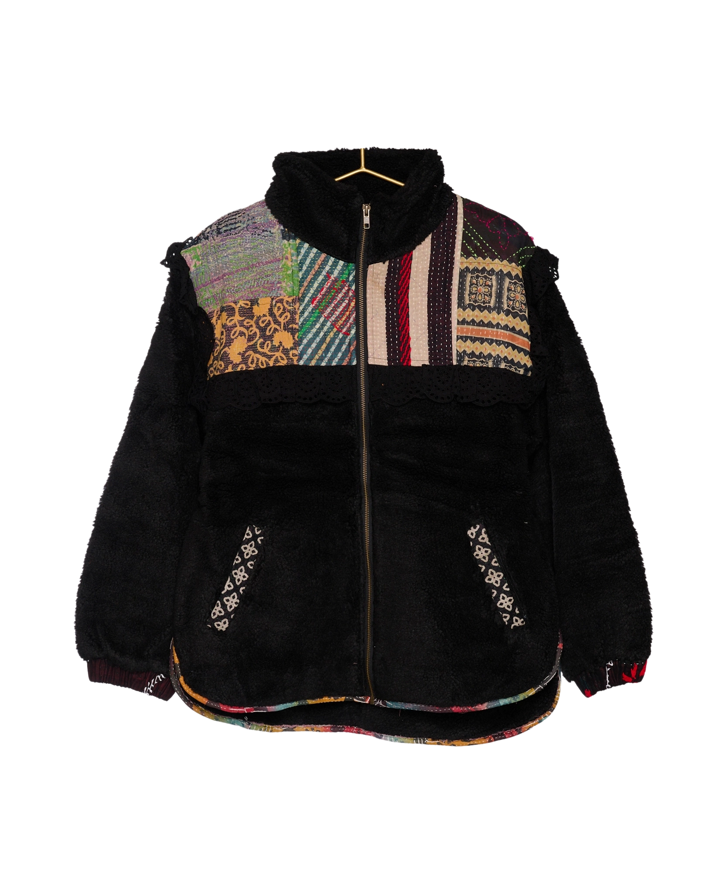 Vilma Jacket - Black Kantha No. 69