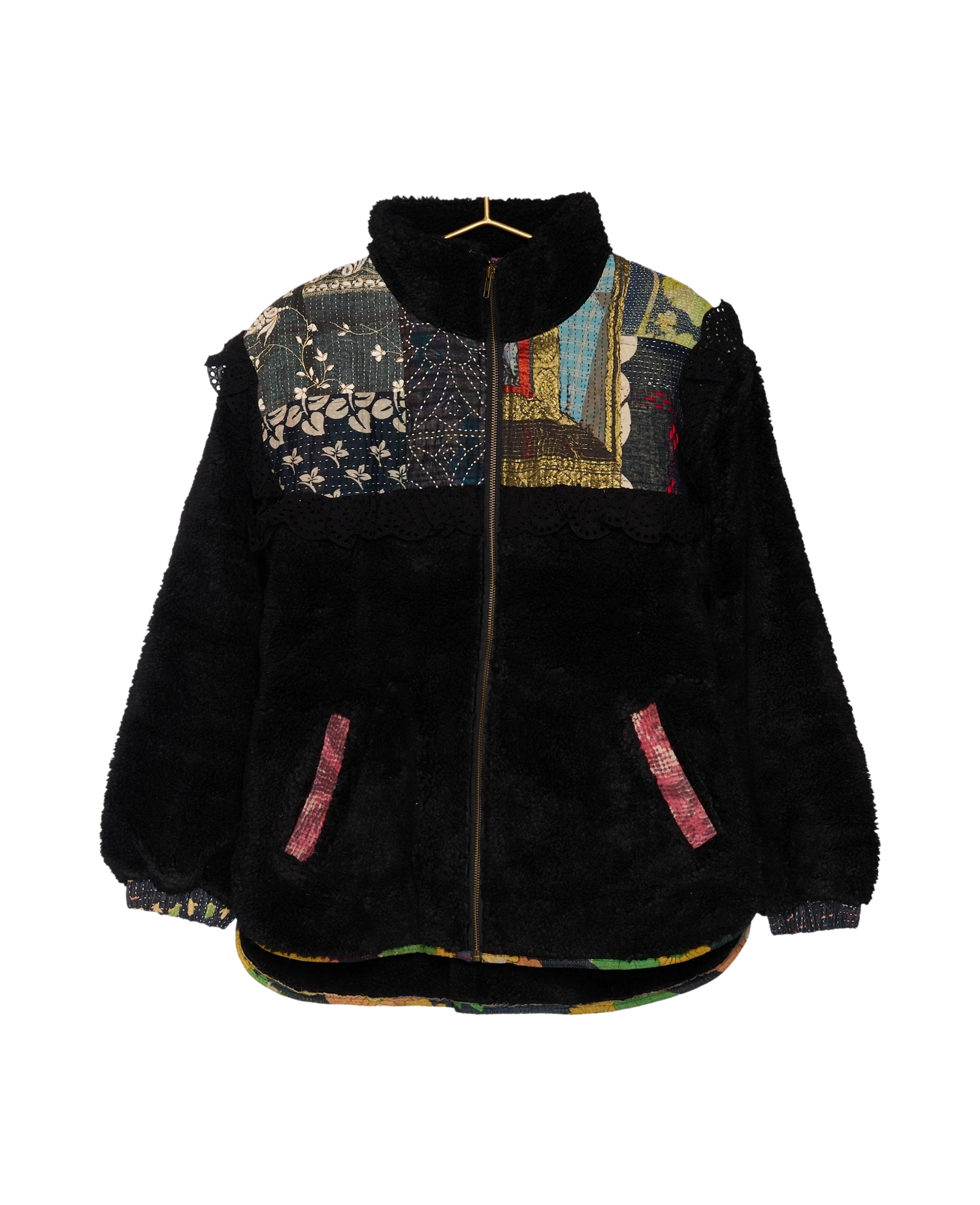 Vilma Jacket - Black Kantha No. 77