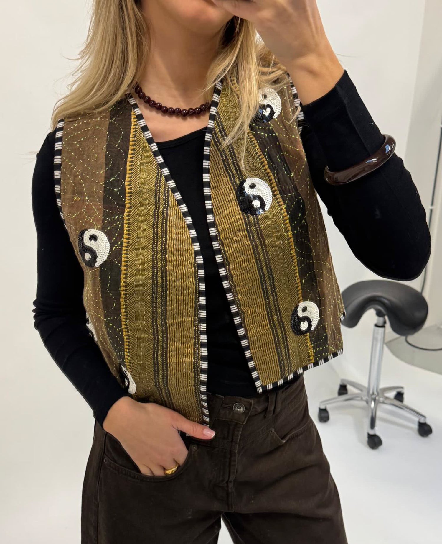 Gro Sequins Vest - Yin & Yang No. 133