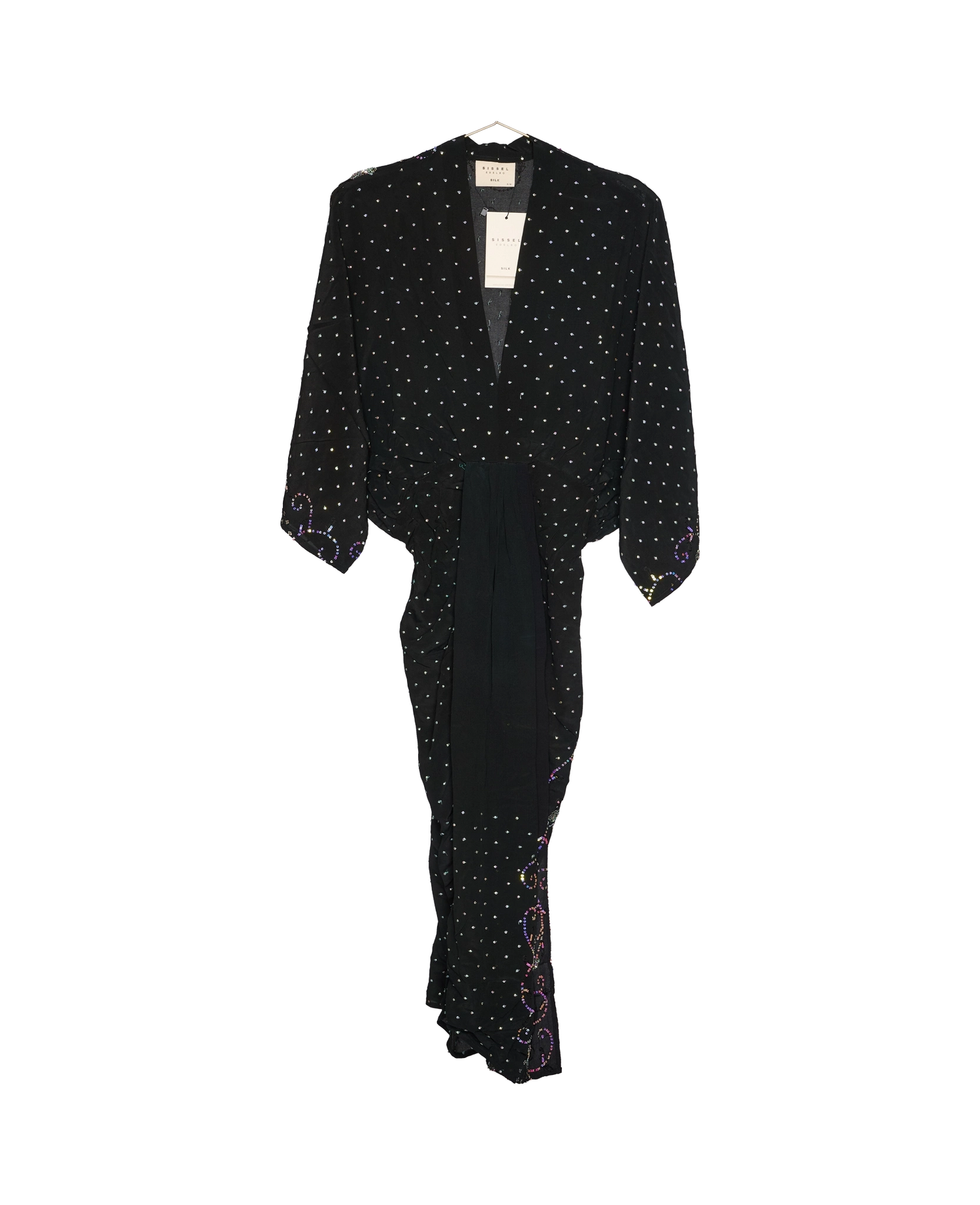 Juno SILK Dress Sparkling Black - No. 124