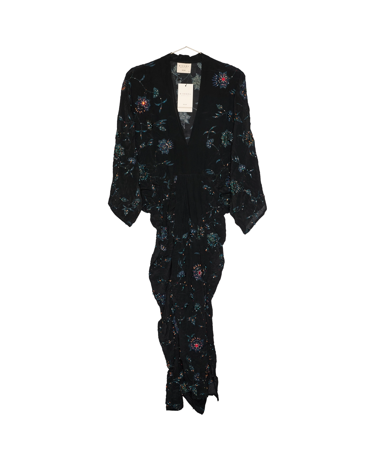 Juno SILK Dress Sparkling Black - No. 144