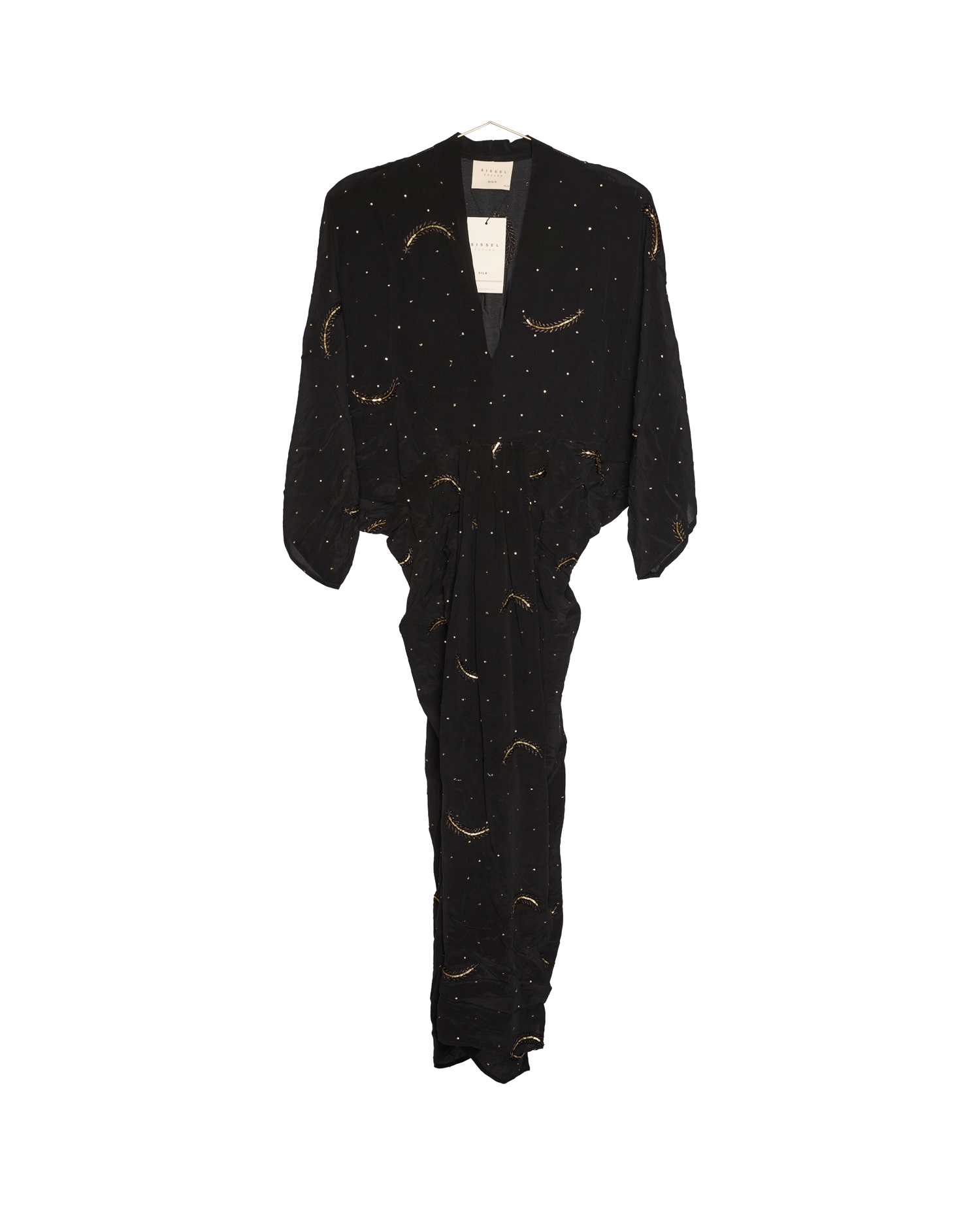 Juno SILK Dress Sparkling Black - No. 15