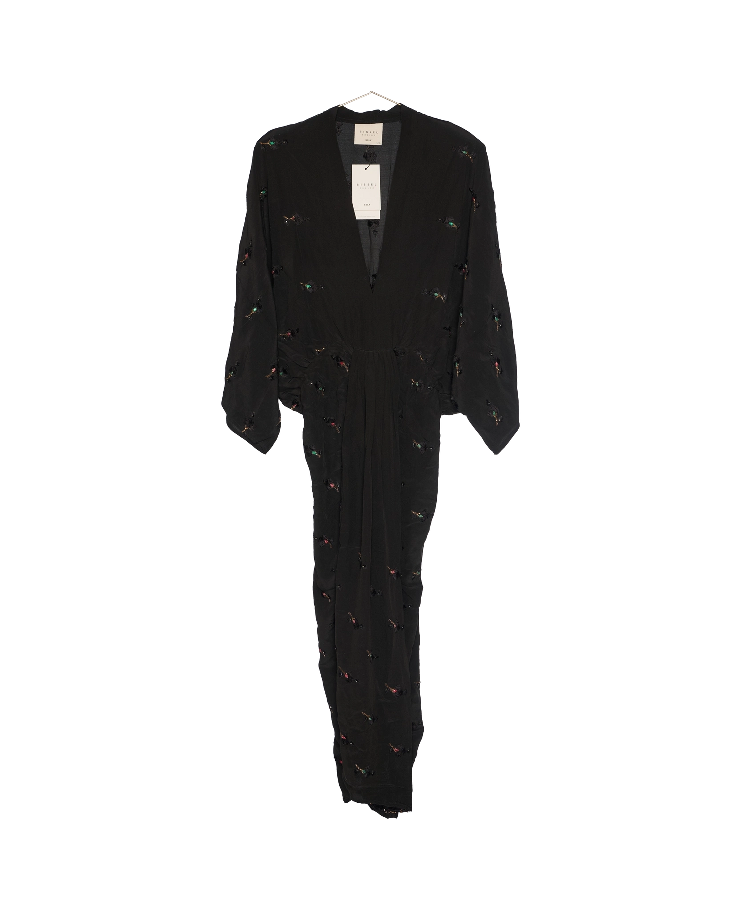 Juno SILK Dress Sparkling Black - No. 150