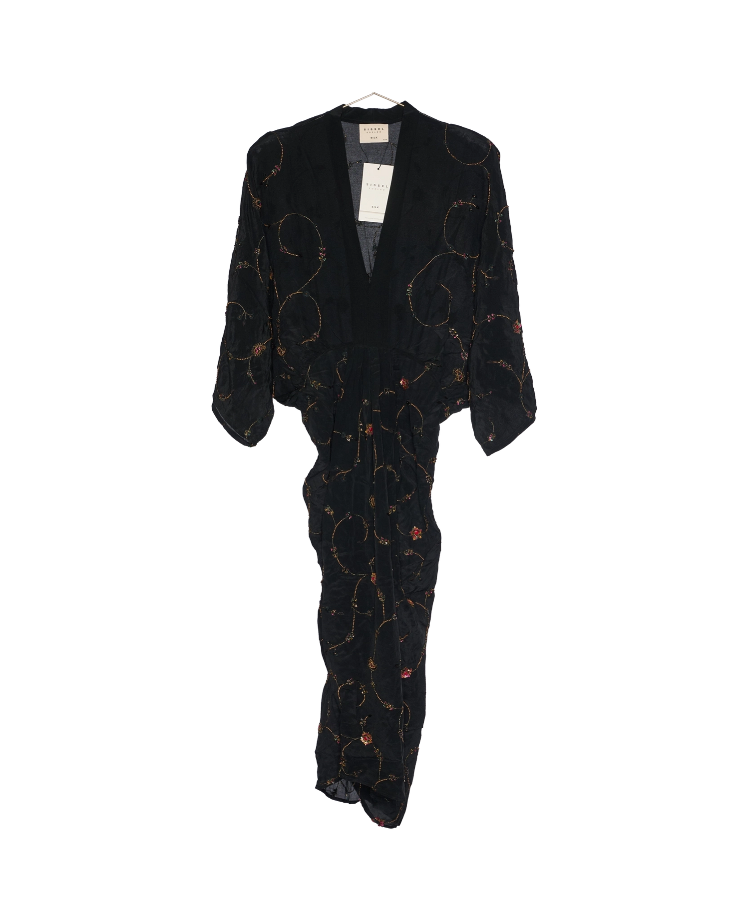 Juno SILK Dress Sparkling Black - No. 162