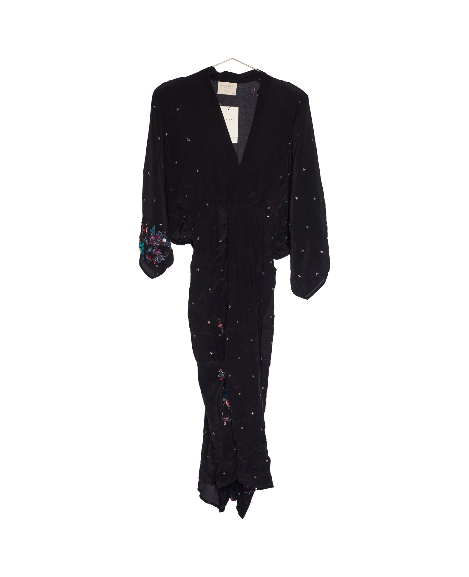 Juno SILK Dress Sparkling Black - No. 165