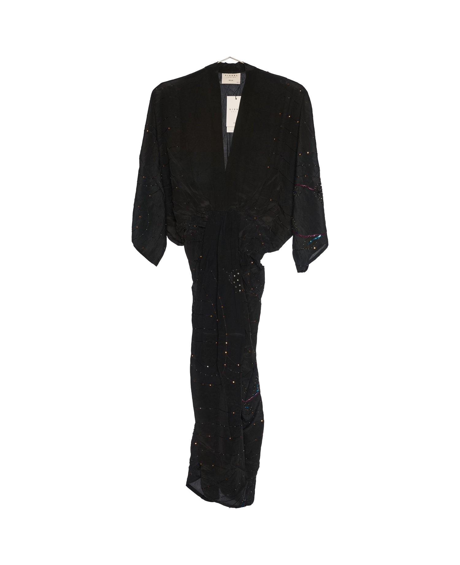 Juno SILK Dress Sparkling Black - No. 167