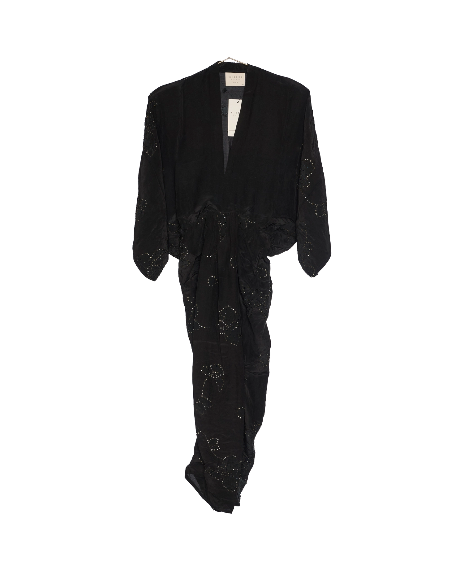 Juno SILK Dress Sparkling Black - No. 168