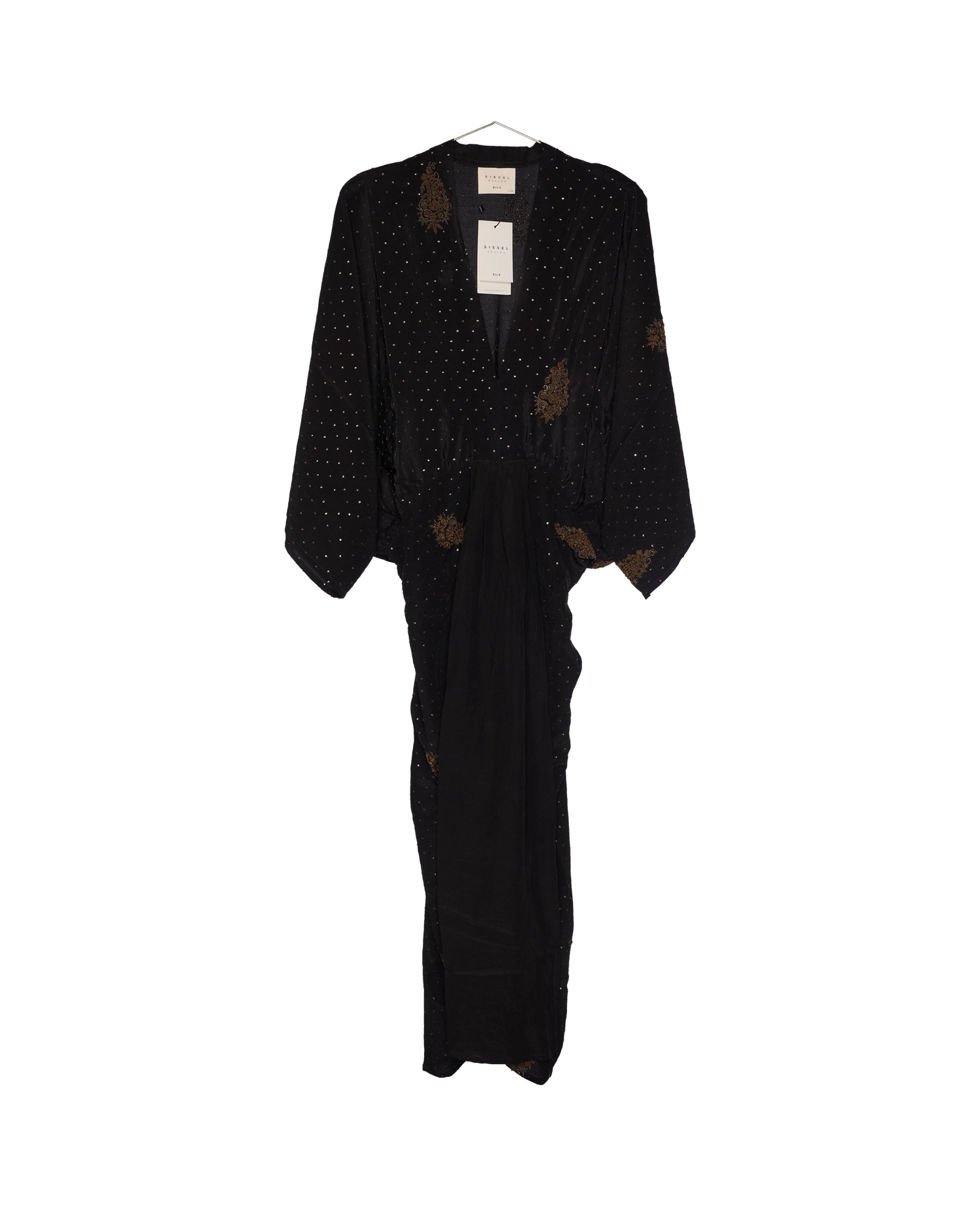 Juno SILK Dress Sparkling Black - No. 169