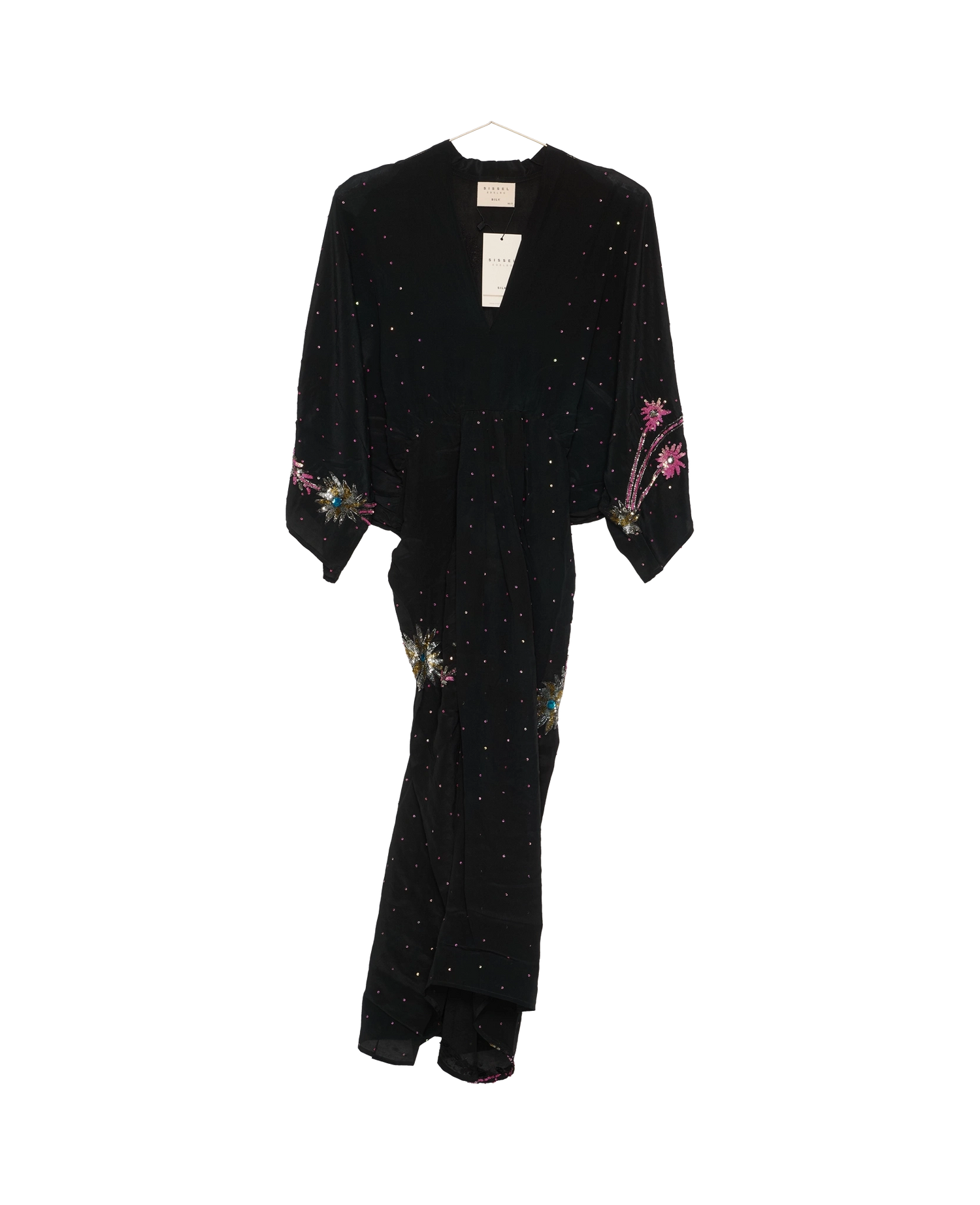 Juno SILK Dress Sparkling Black - No. 176