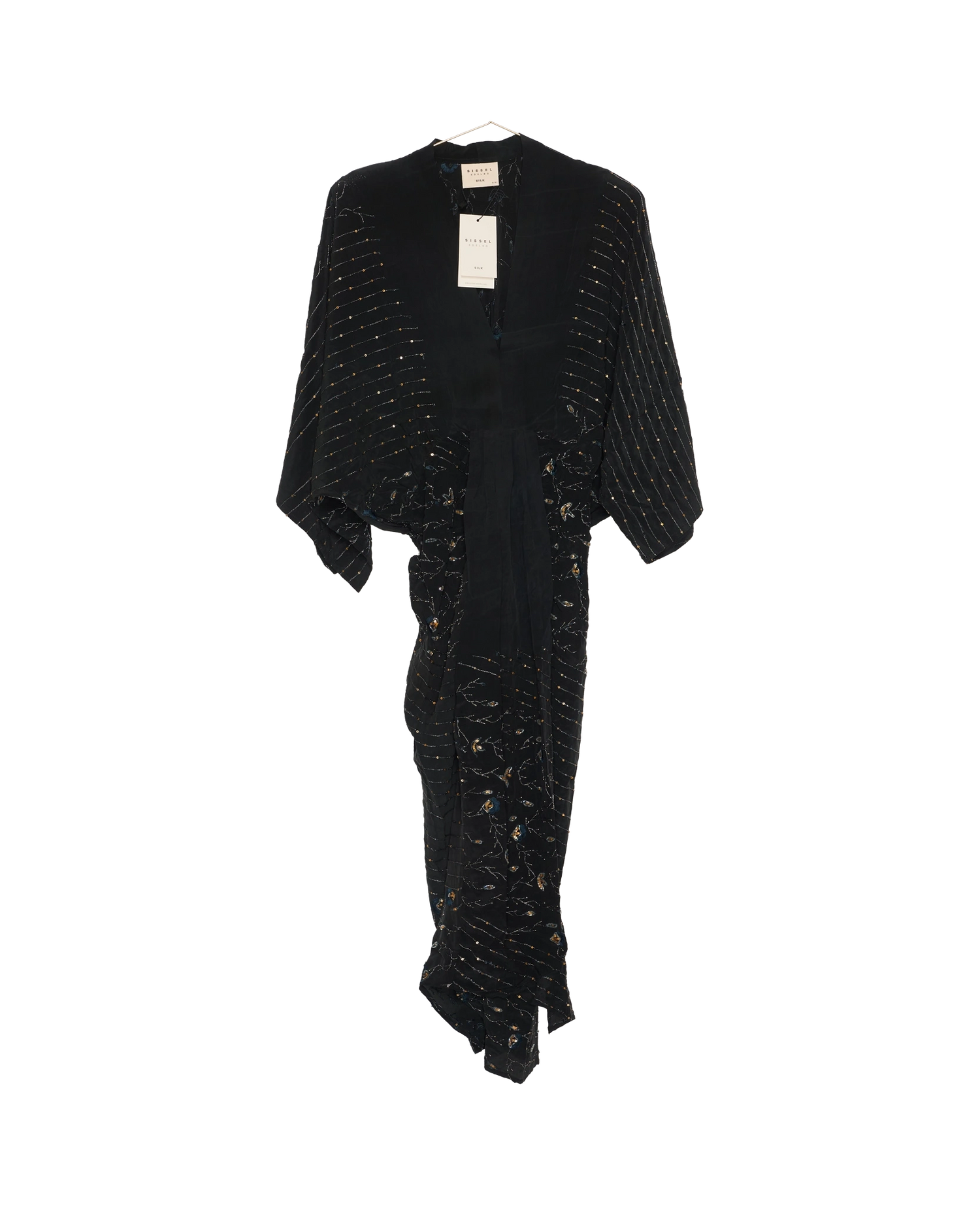 Juno SILK Dress Sparkling Black - No. 177