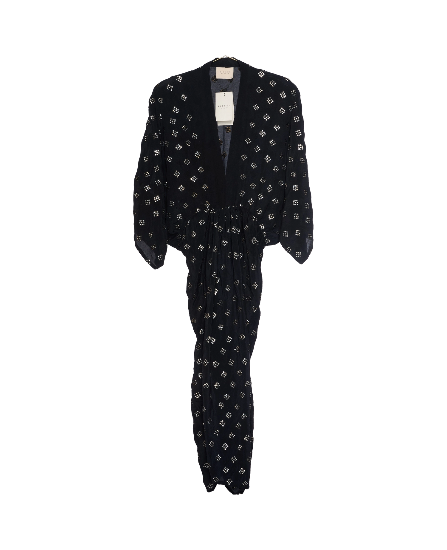 Juno SILK Dress Sparkling Black - No. 180