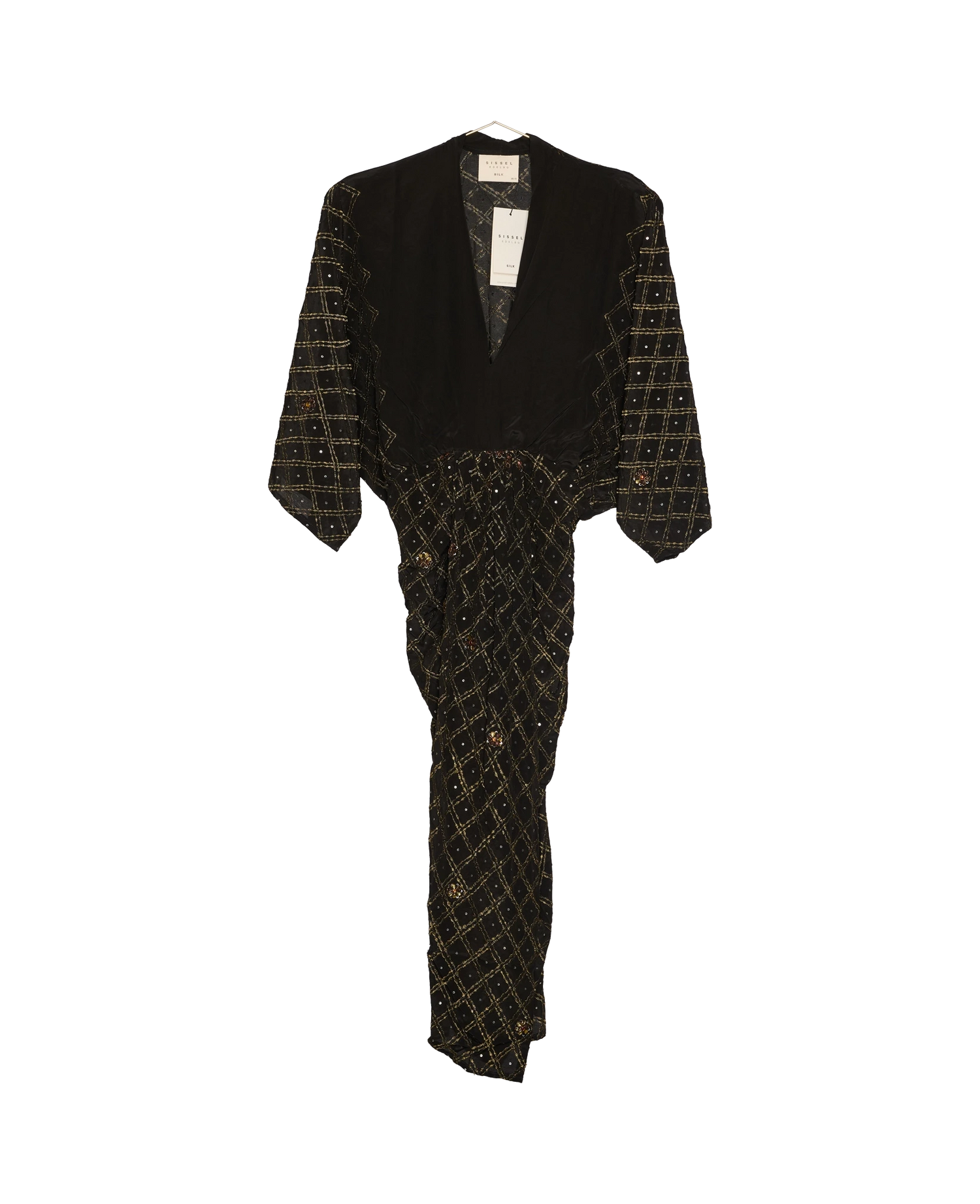 Juno SILK Dress Sparkling Black - No. 22