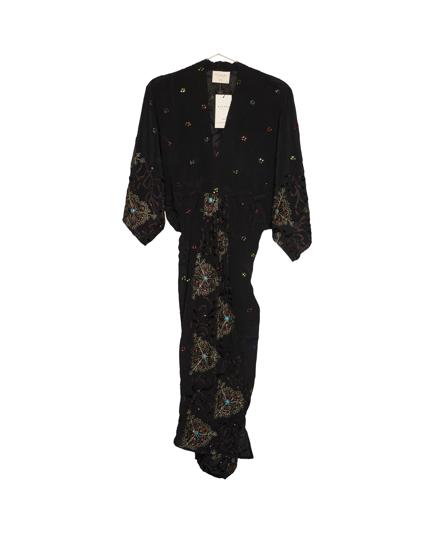 Juno SILK Dress Sparkling Black - No. 25