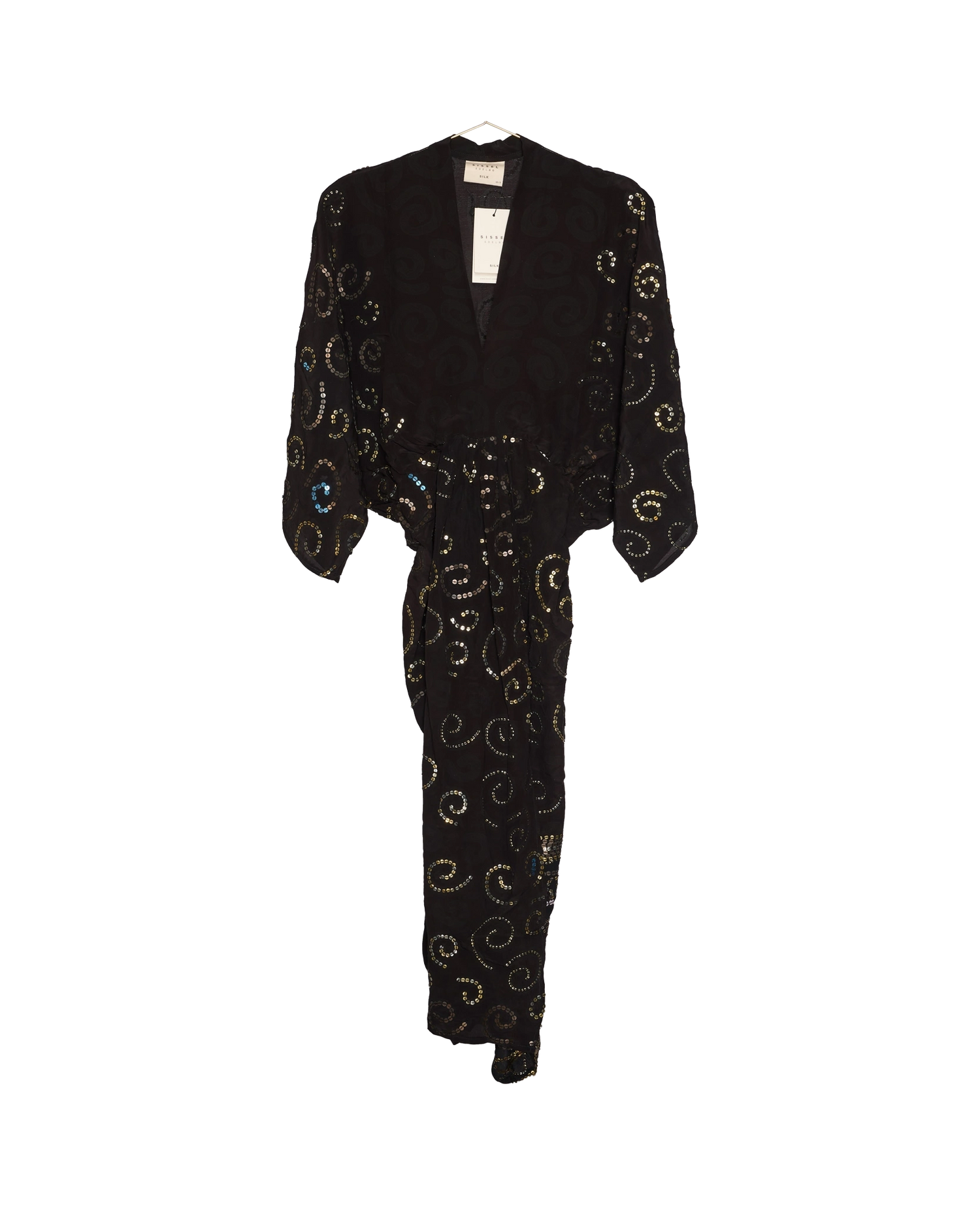 Juno SILK Dress Sparkling Black - No. 35