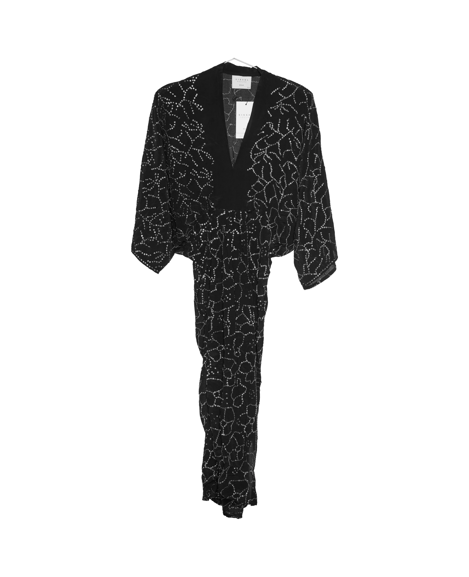 Juno SILK Dress Sparkling Black - No. 4