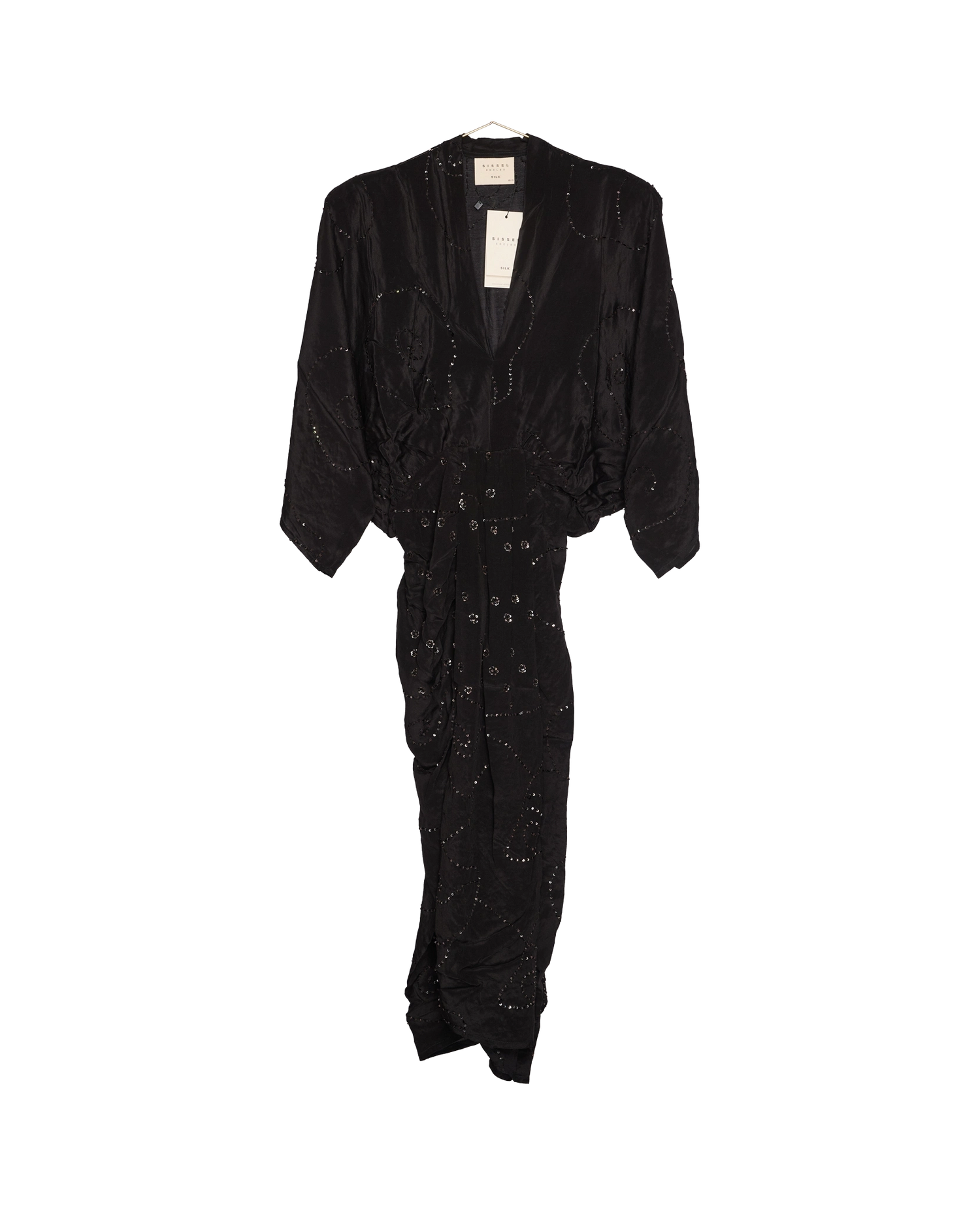 Juno SILK Dress Sparkling Black - No. 45