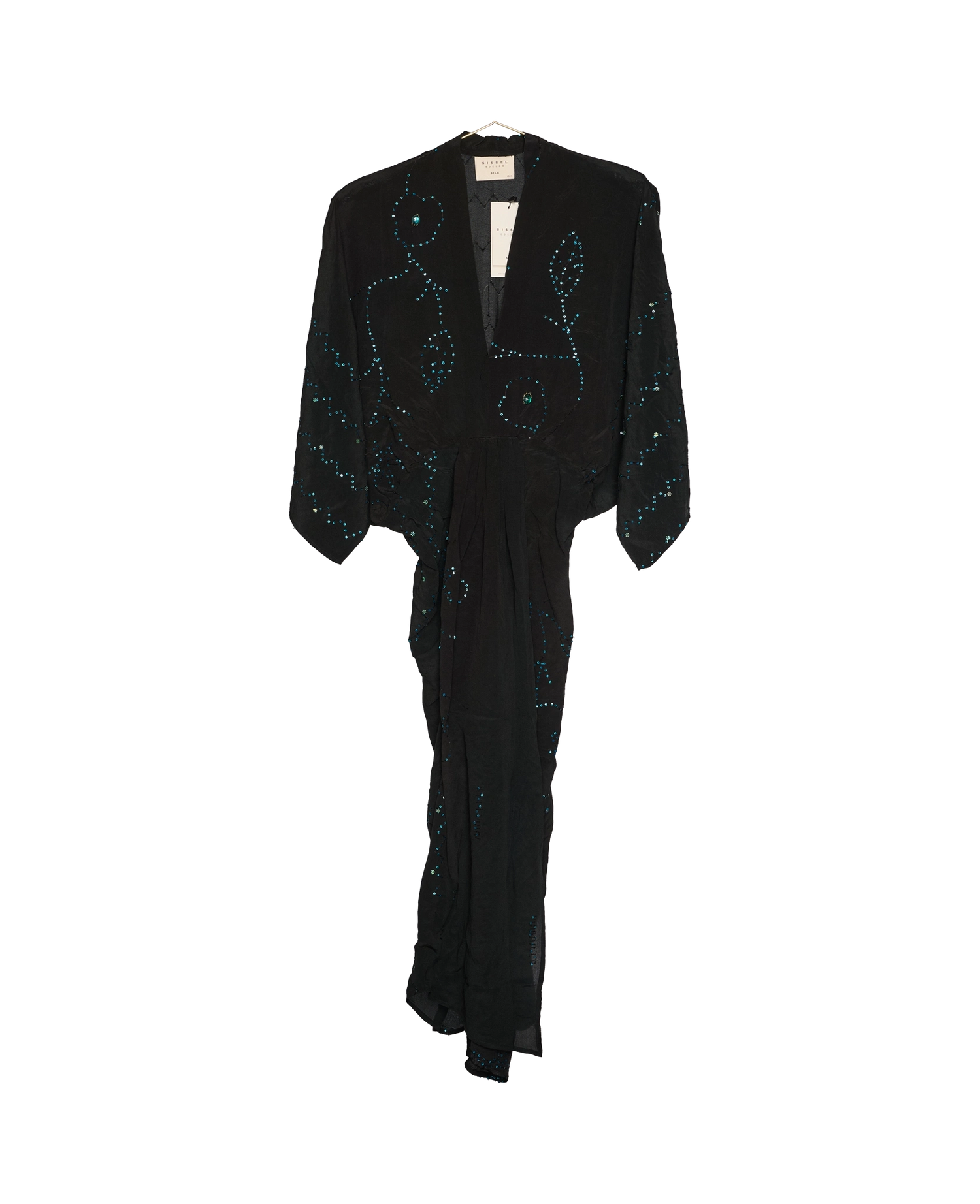 Juno SILK Dress Sparkling Black - No. 46