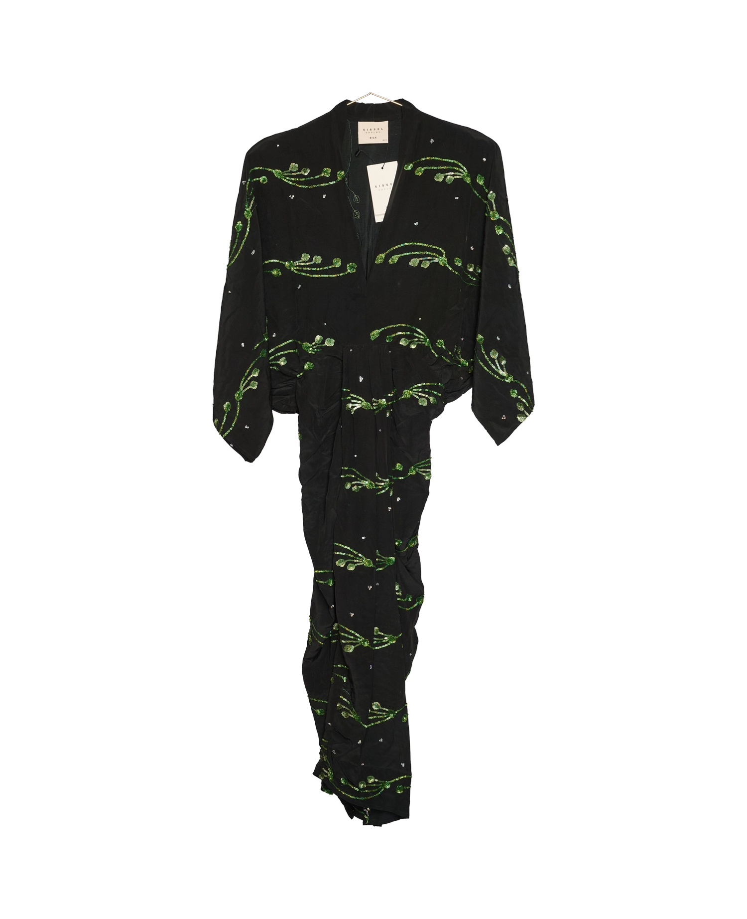 Juno SILK Dress Sparkling Black - No. 47