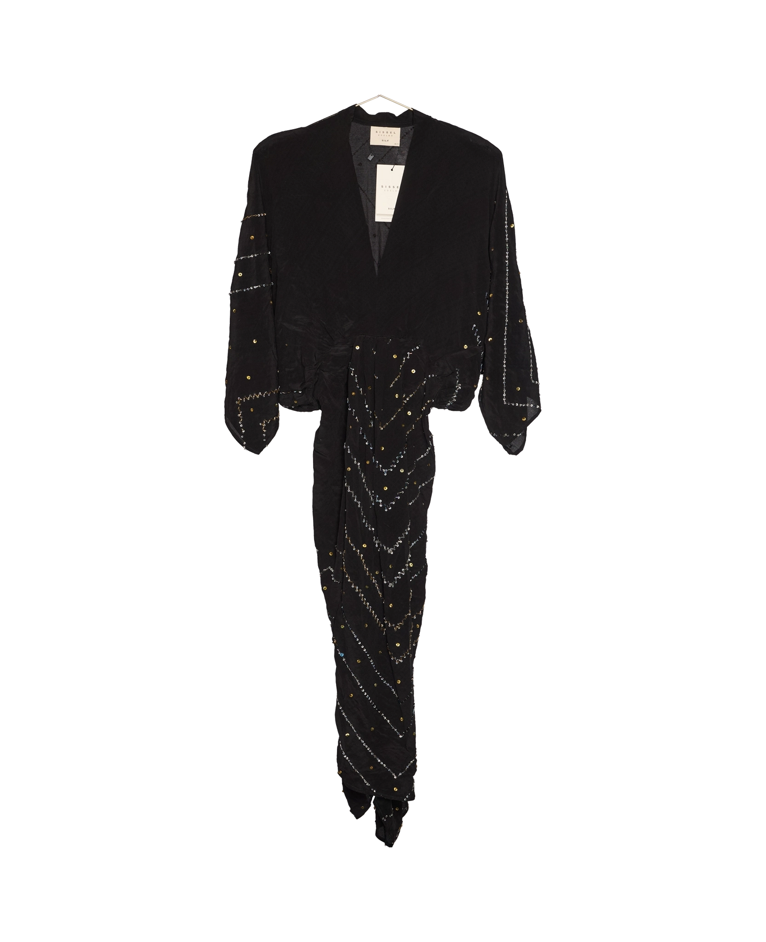 Juno SILK Dress Sparkling Black - No. 48